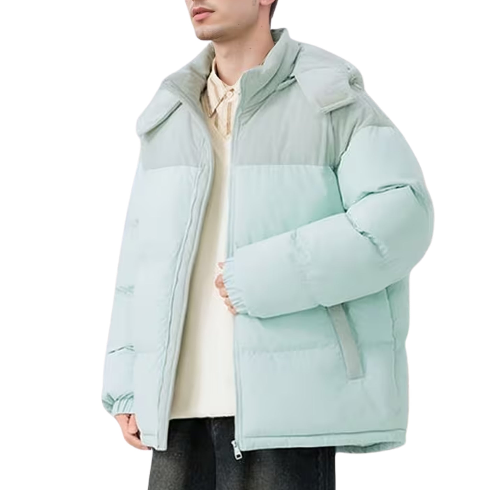 Men's Hooded Quilted Puffer Jacket