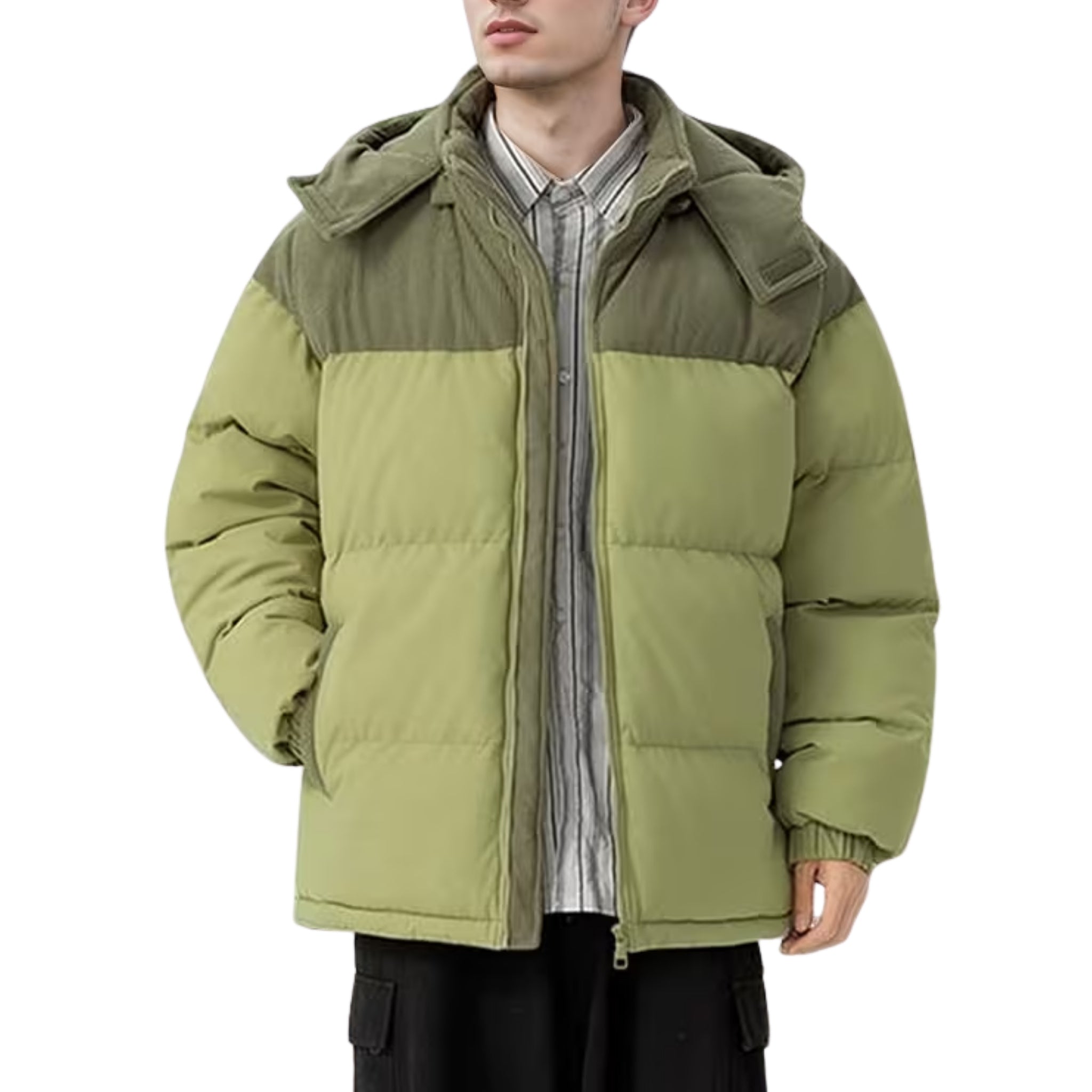 Men's Hooded Quilted Puffer Jacket