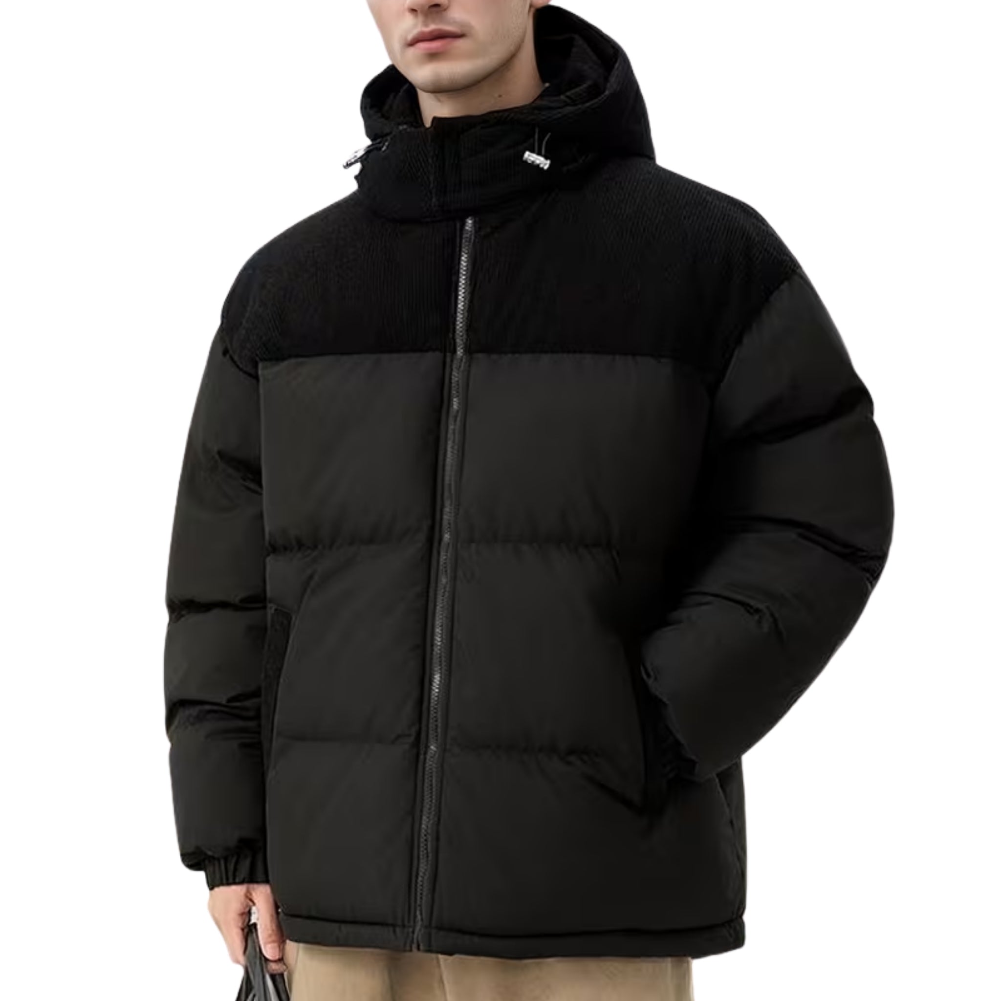 Men's Hooded Quilted Puffer Jacket
