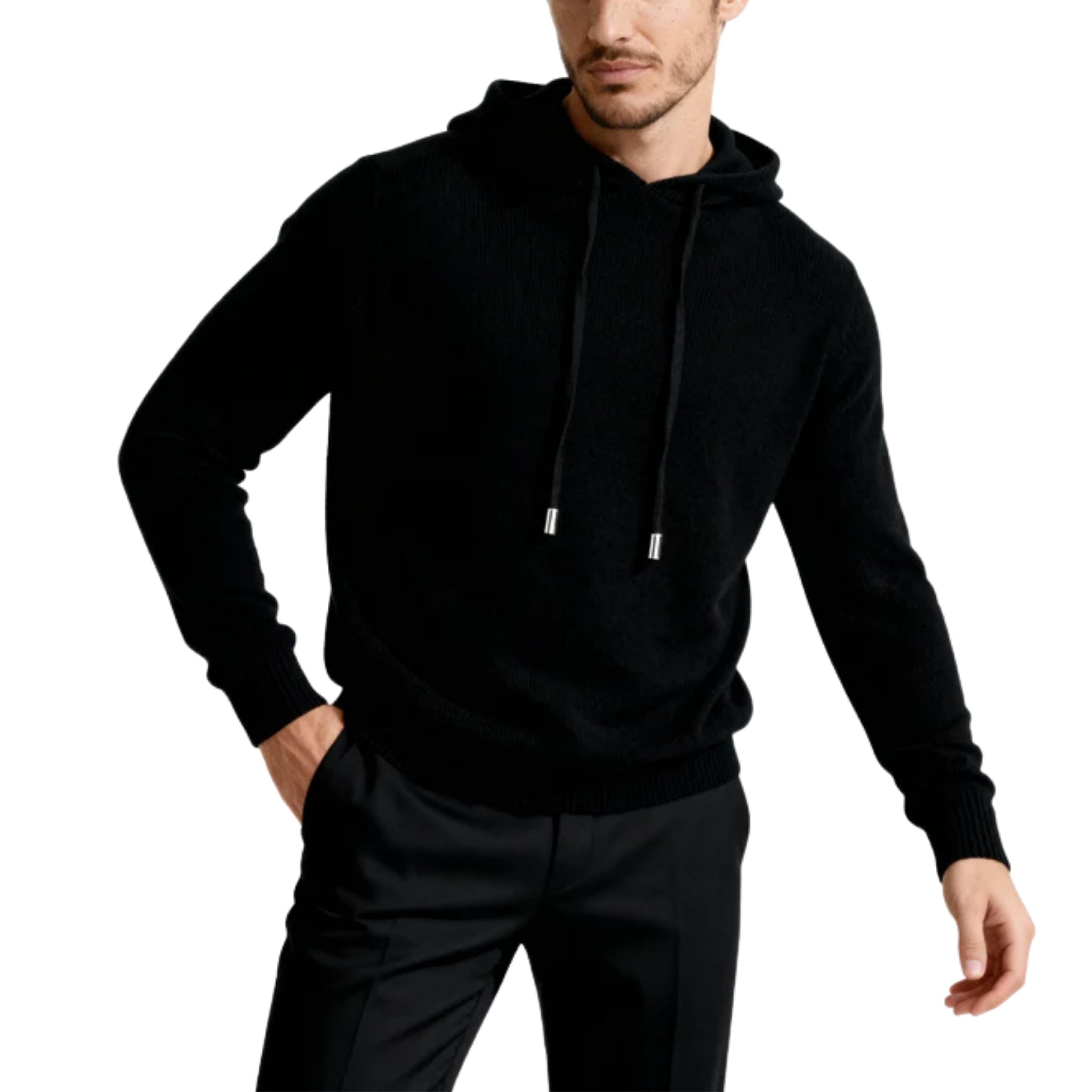 Men’s Knitted Pullover Hoodie