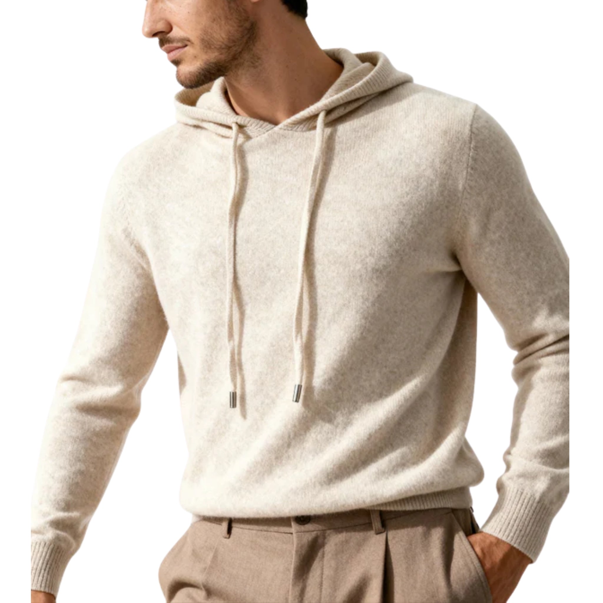 Men’s Knitted Pullover Hoodie
