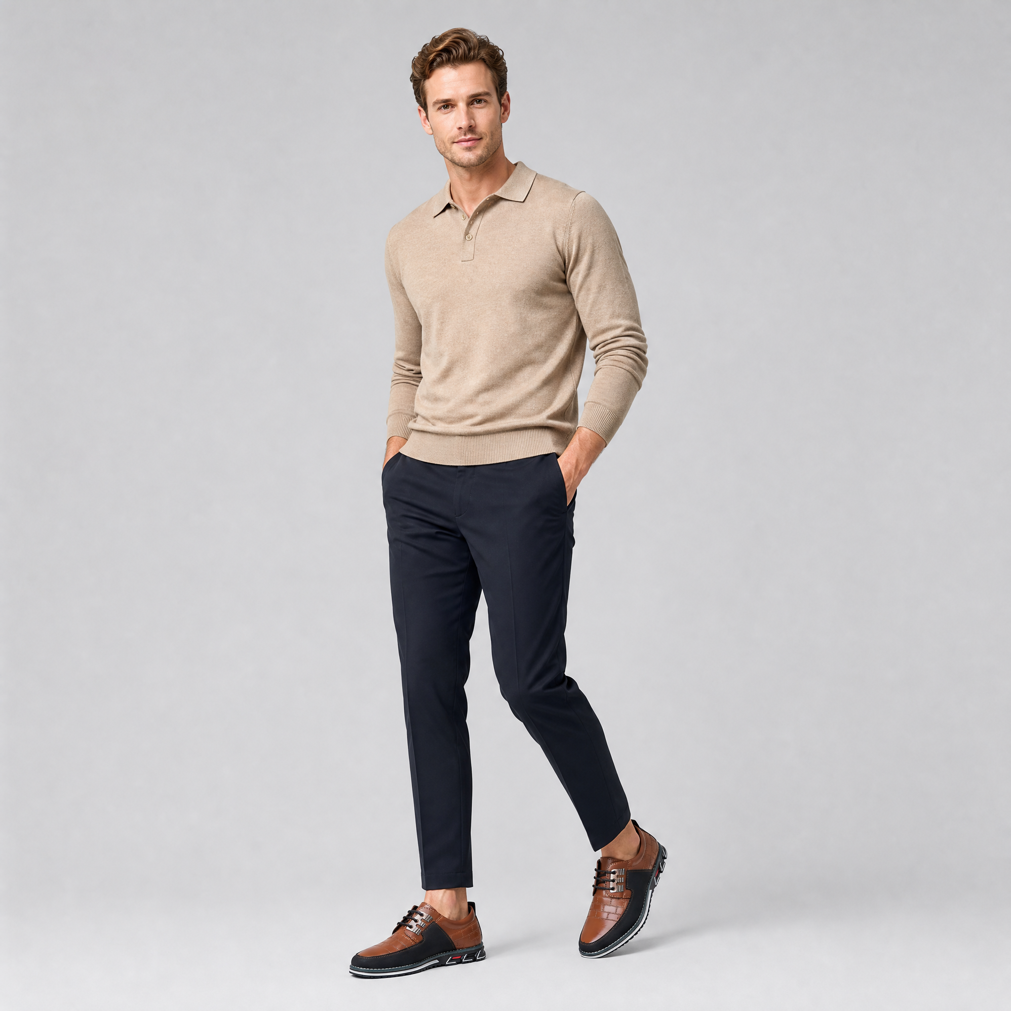 Men’s Leather Casual Oxford Shoes