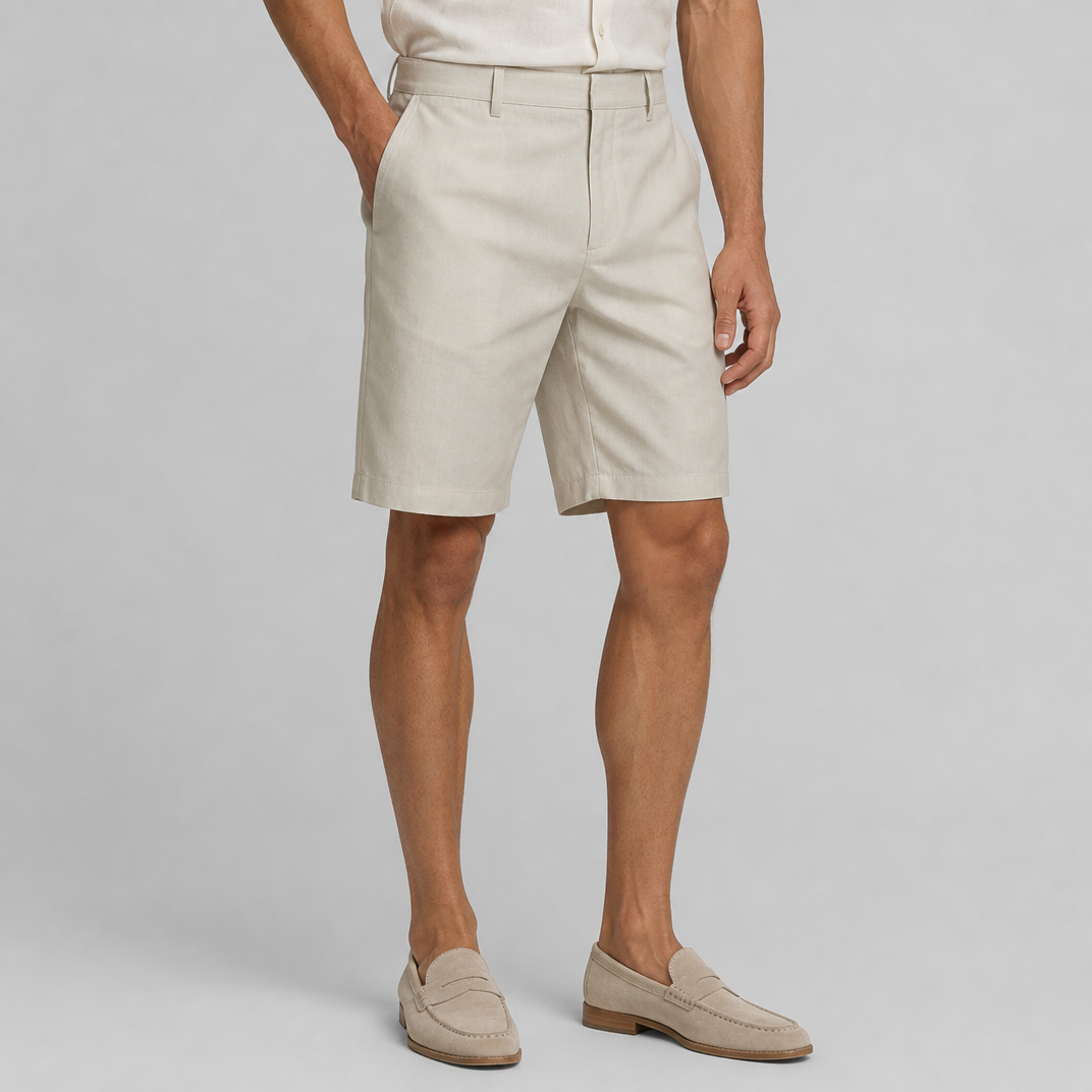 Men’s Pure Linen Chino Shorts
