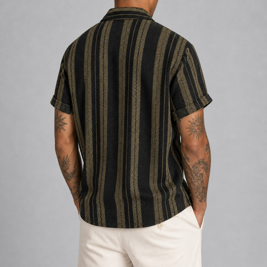 Men's Sage Stripe Short Sleeve Shirt – Mens Summer Shirts