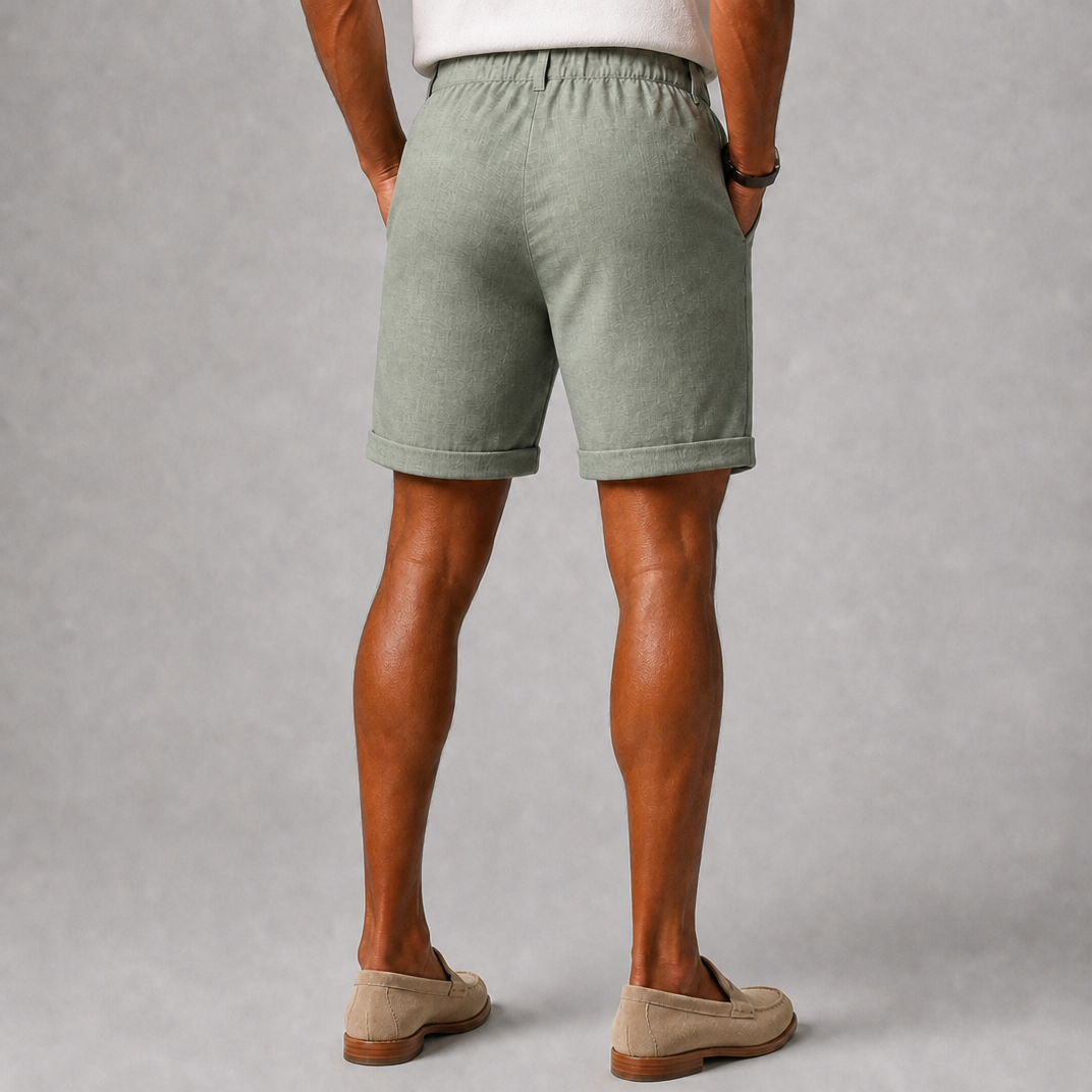 Men's Sage Tailored Shorts – Smart Casual Chino Shorts Men