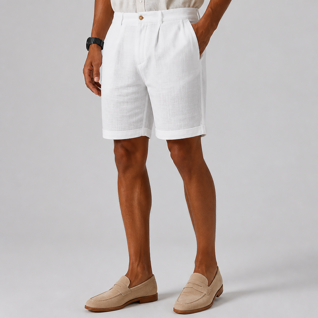 Men's Sage Tailored Shorts – Smart Casual Chino Shorts Men