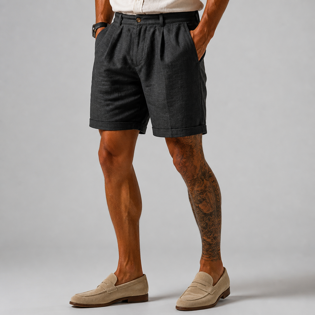 Men's Sage Tailored Shorts – Smart Casual Chino Shorts Men