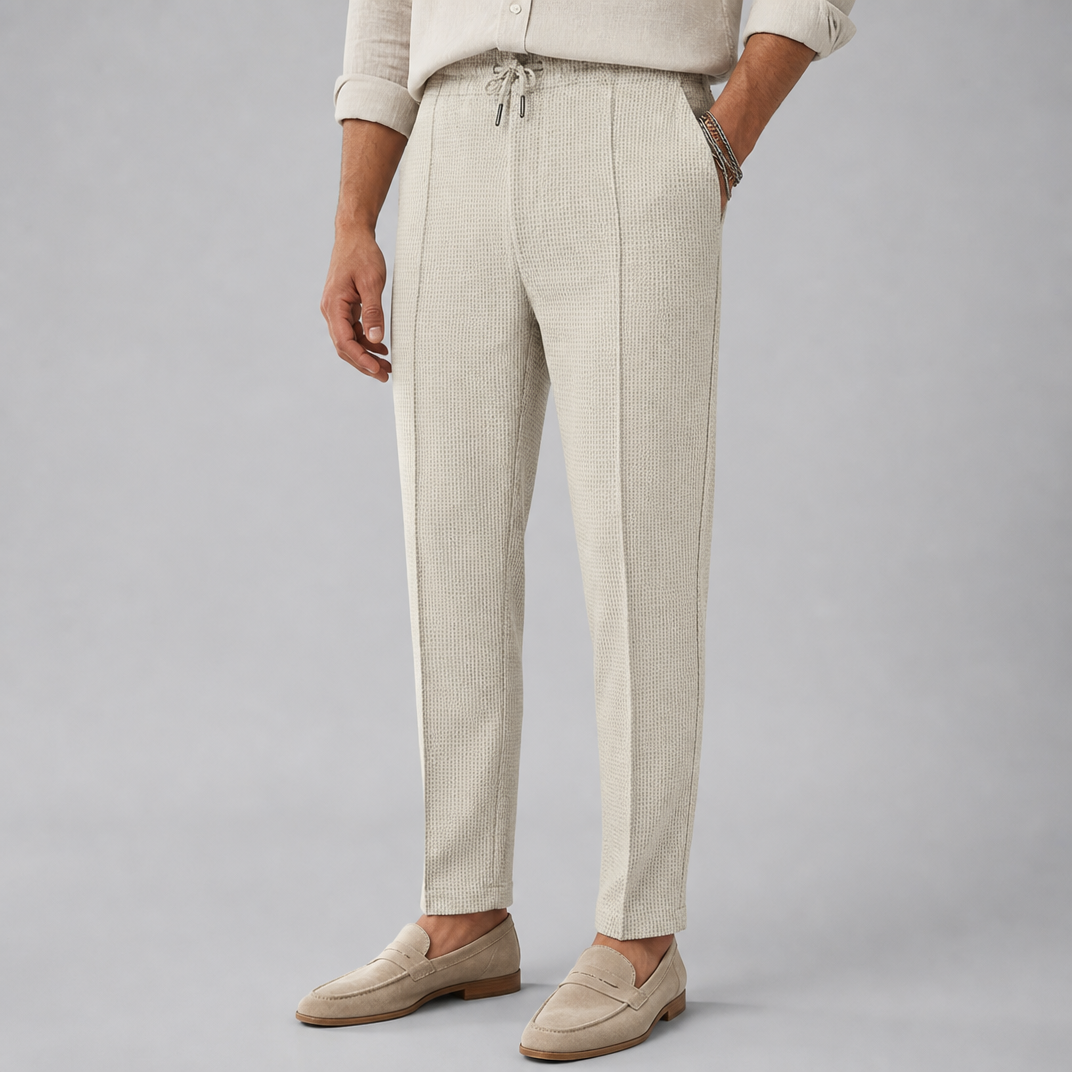 Men’s Textured Drawstring Pants