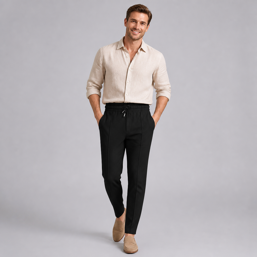 Men’s Textured Drawstring Pants
