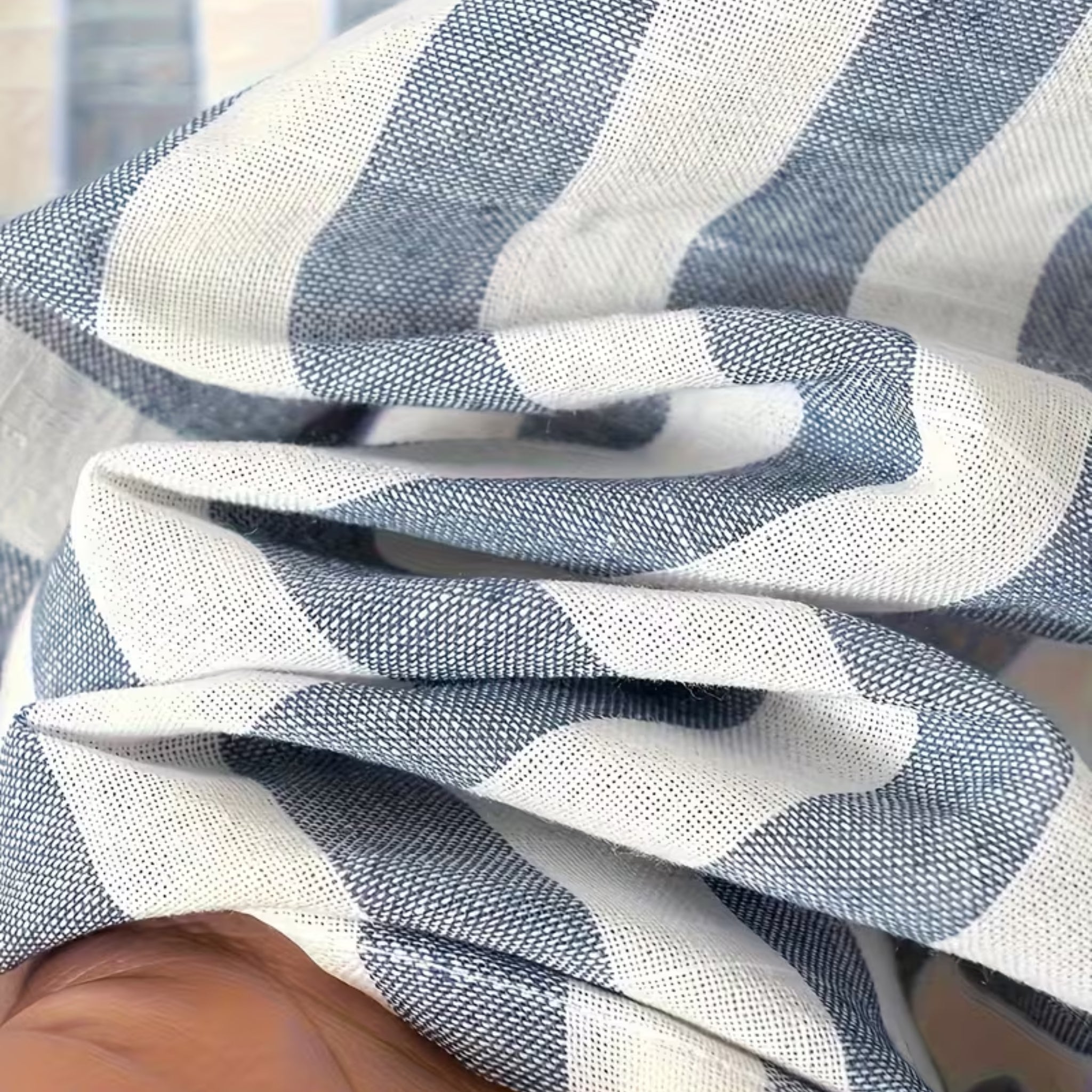 Men’s Vertical Striped Button-Down Shirt