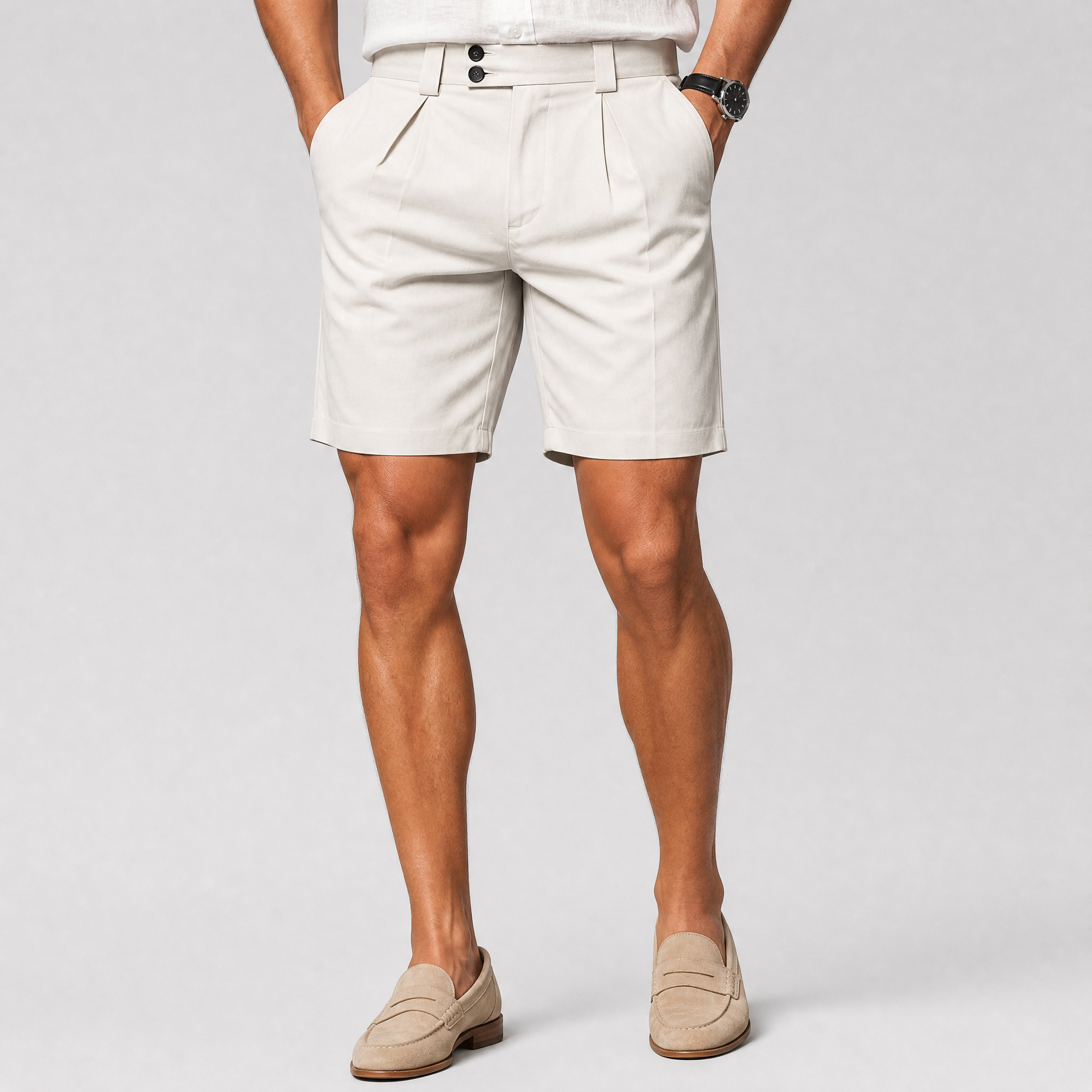 Men's White Chino Shorts – Smart Tailored Shorts
