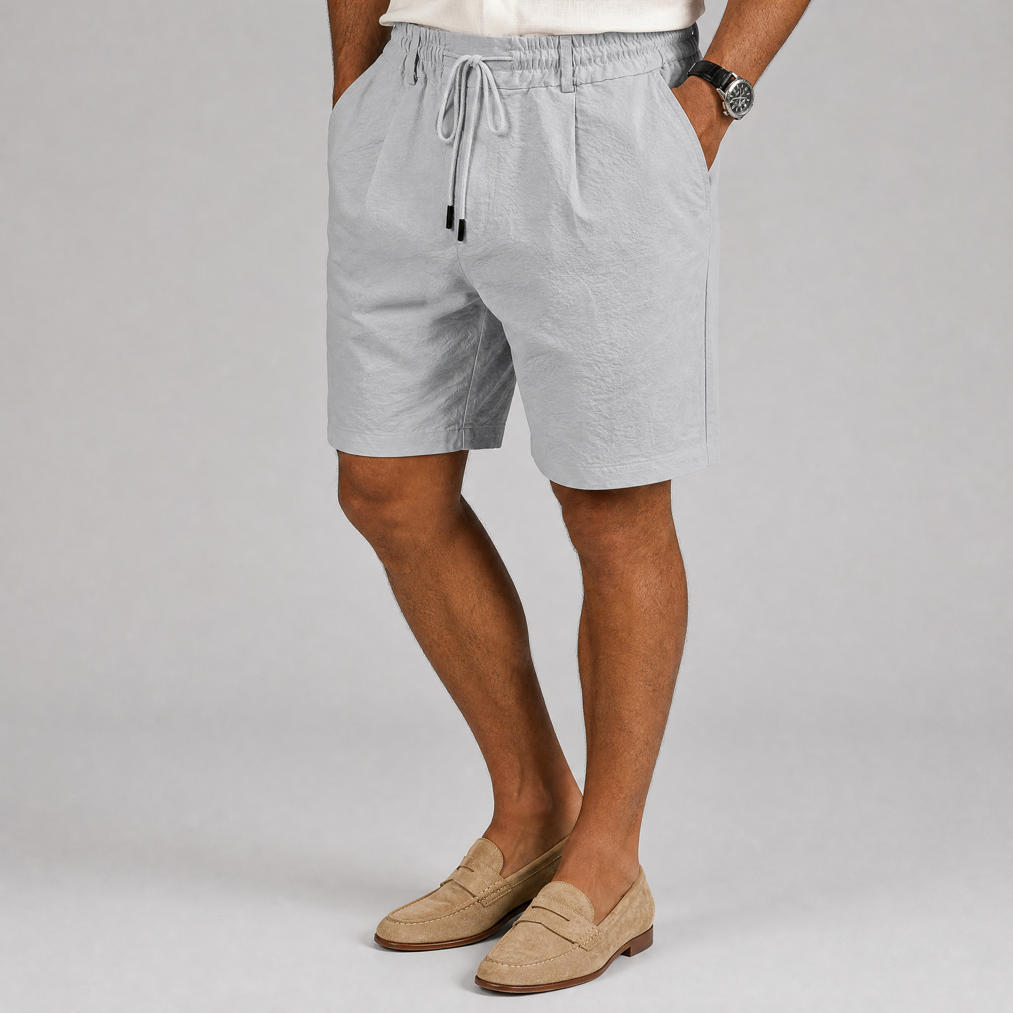 Men's White Linen Blend Shorts – Holiday Men's Linen Shorts