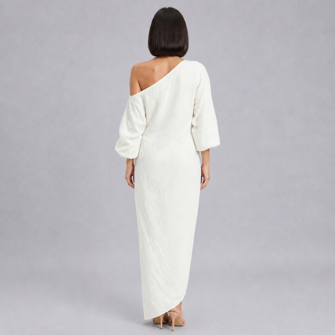 Women’s Asymmetric One-Shoulder Spring Maxi Dress