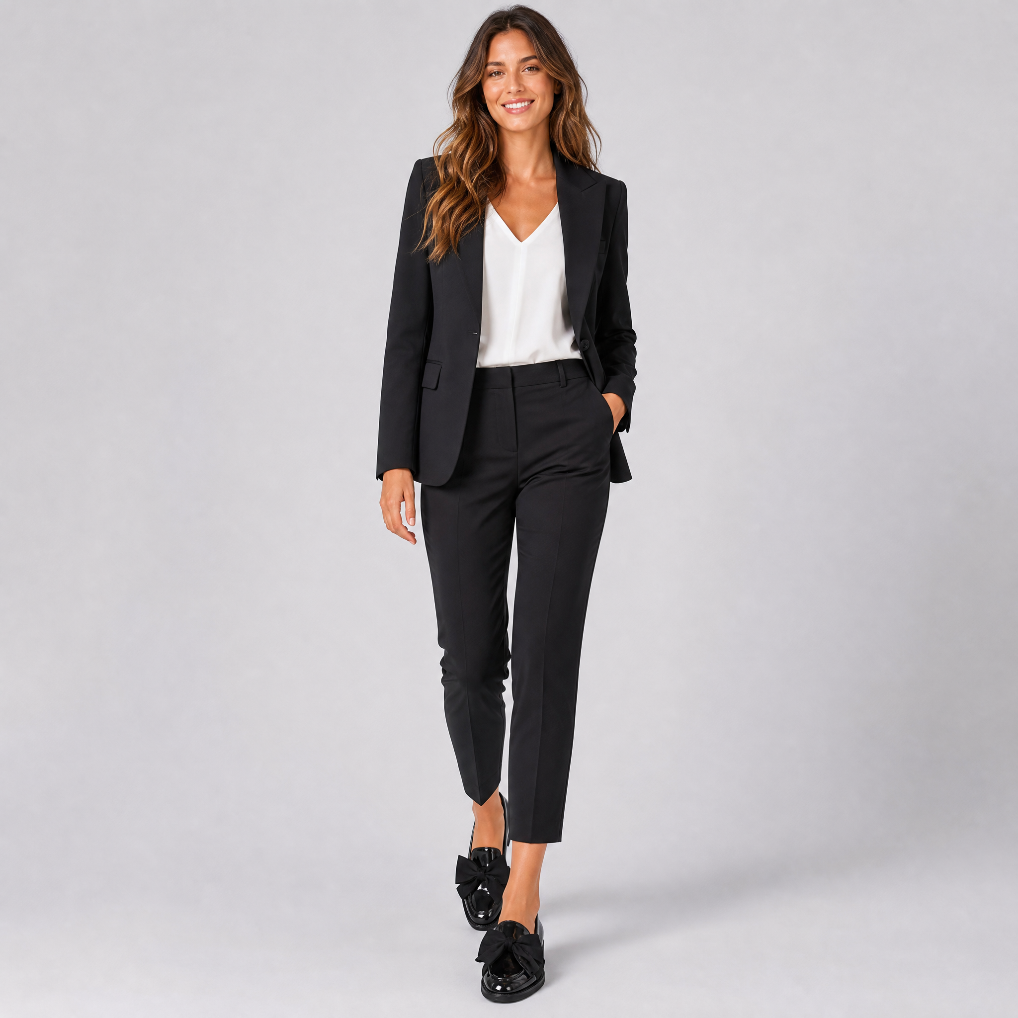 Women's Black Loafers – Smart Casual Chunky Loafers