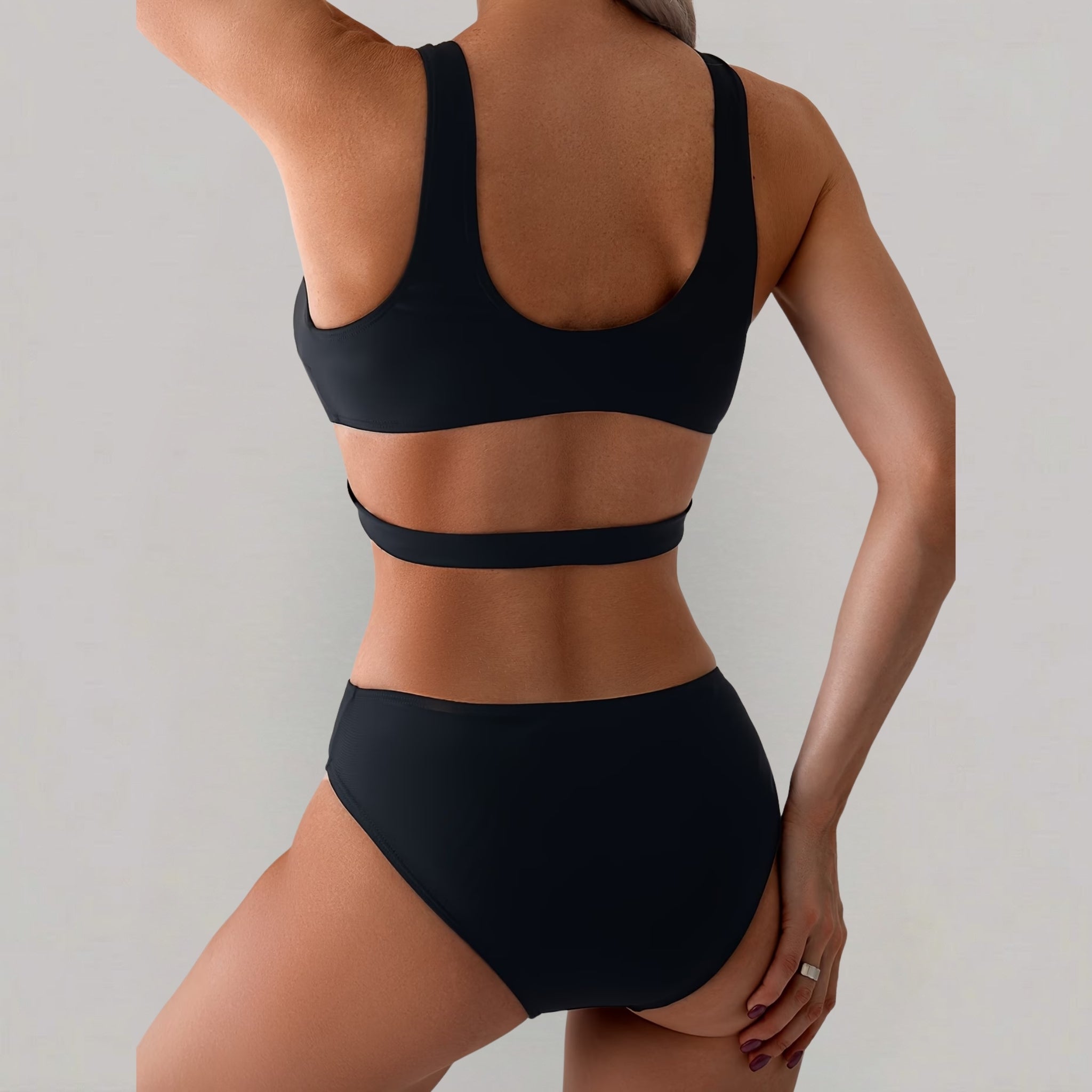 Women’s Cut-Out One-Piece Swimsuit with Ring Detail