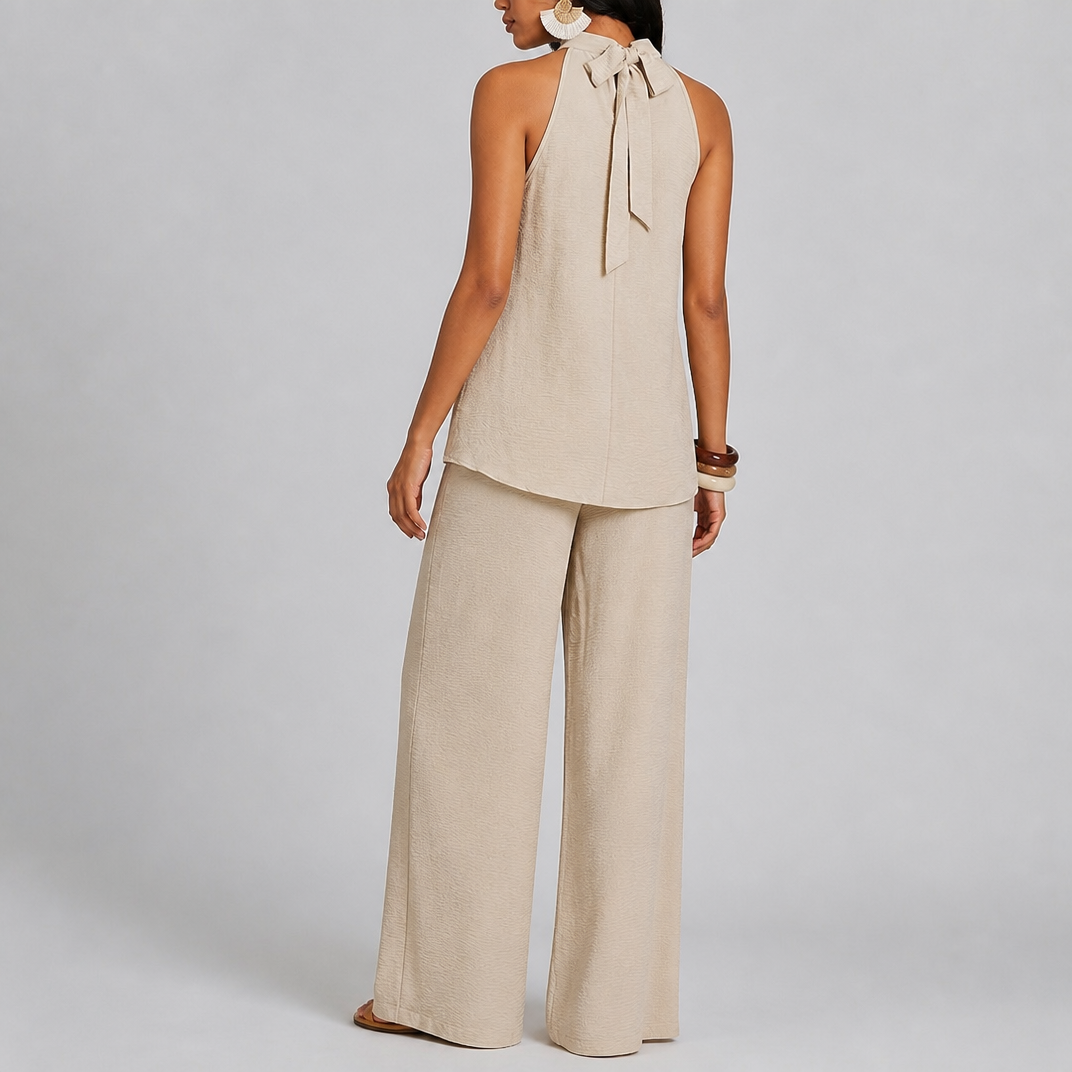 Women's Halterneck Co-ord Set – Matching Set Women