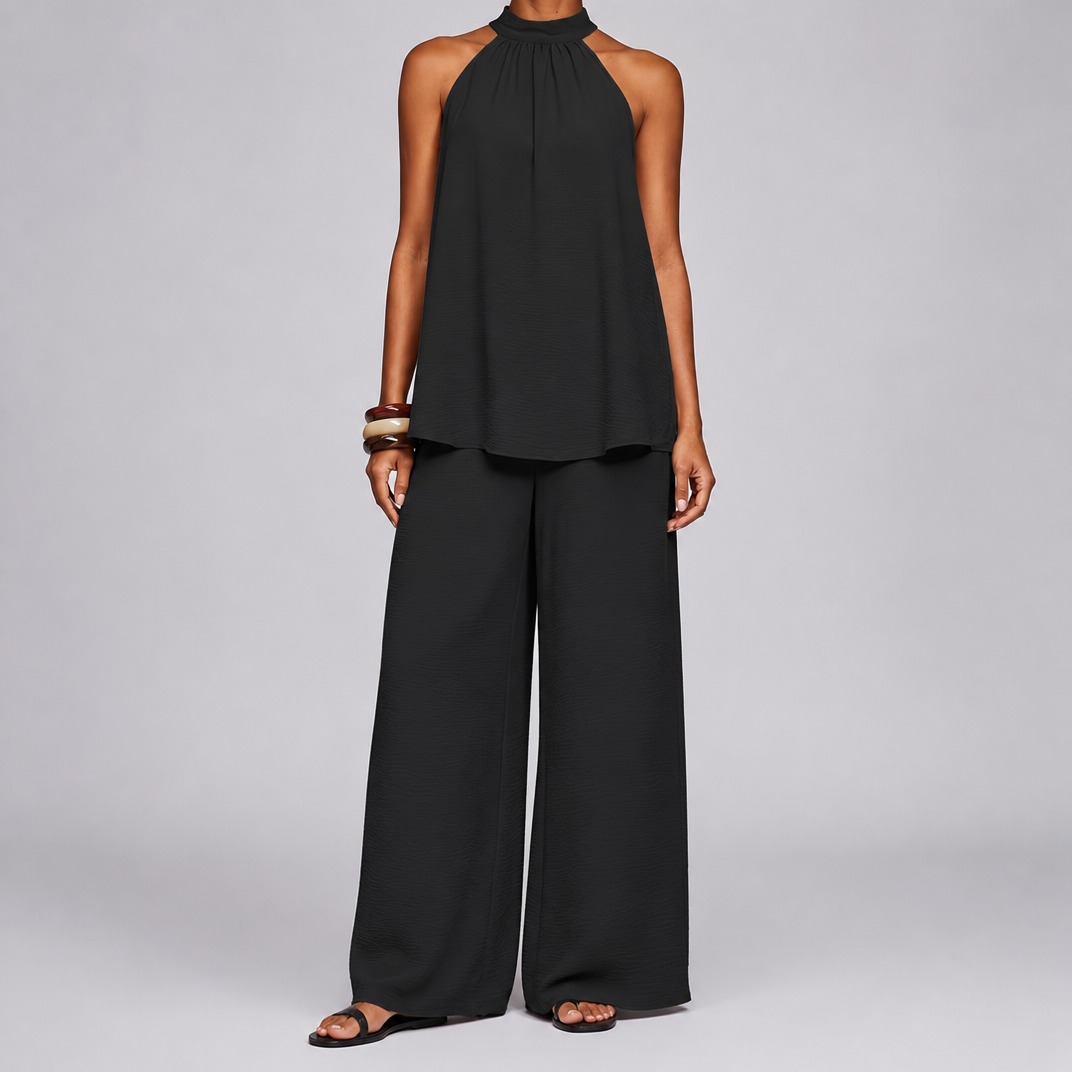Women's Halterneck Co-ord Set – Matching Set Women