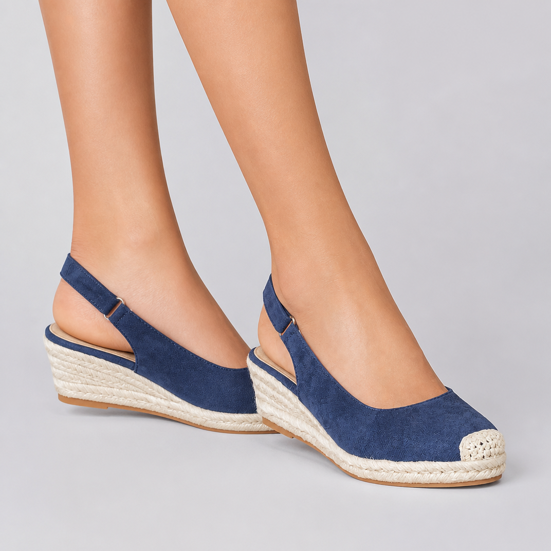 Women’s High Wedge Suede Espadrille Sandals
