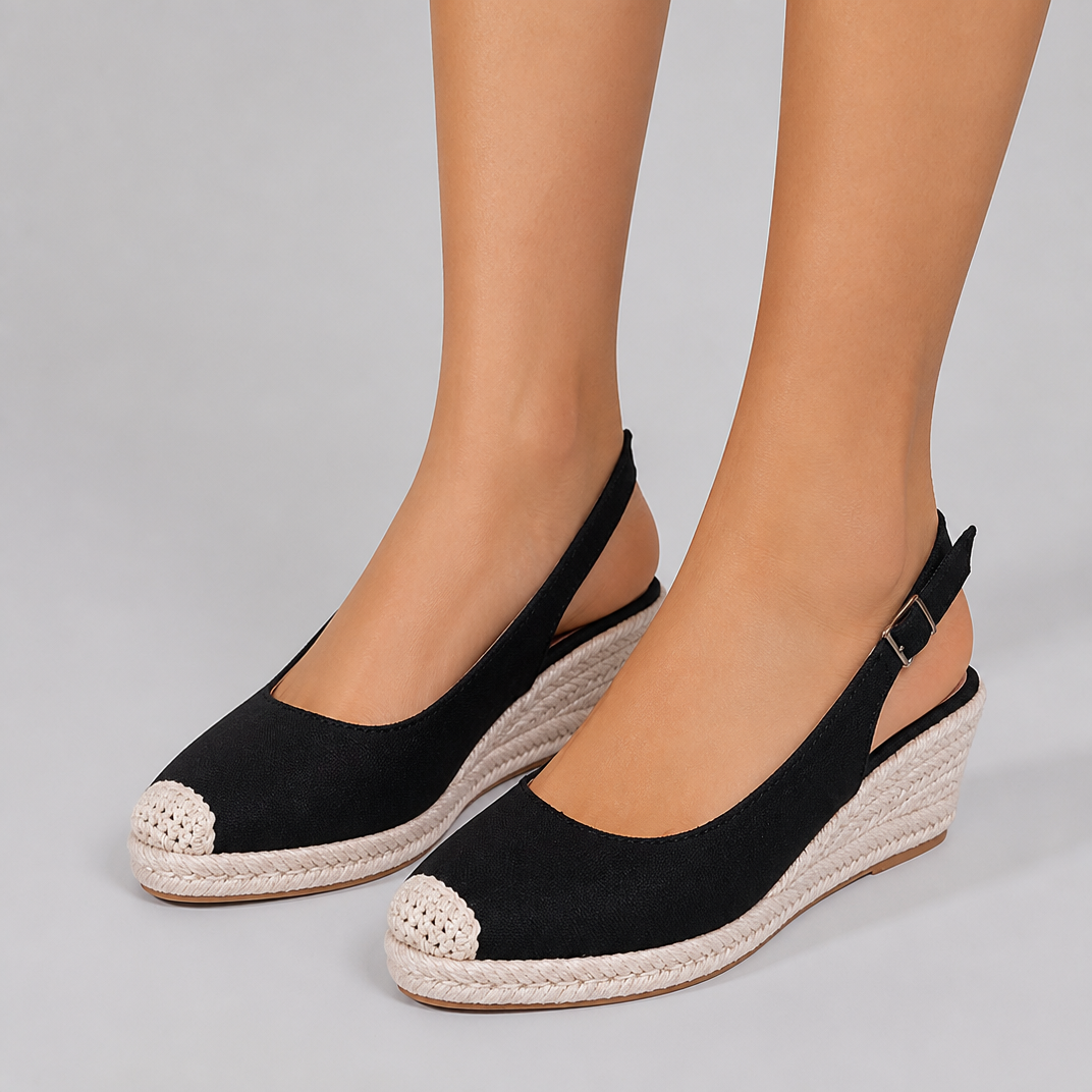 Women’s High Wedge Suede Espadrille Sandals