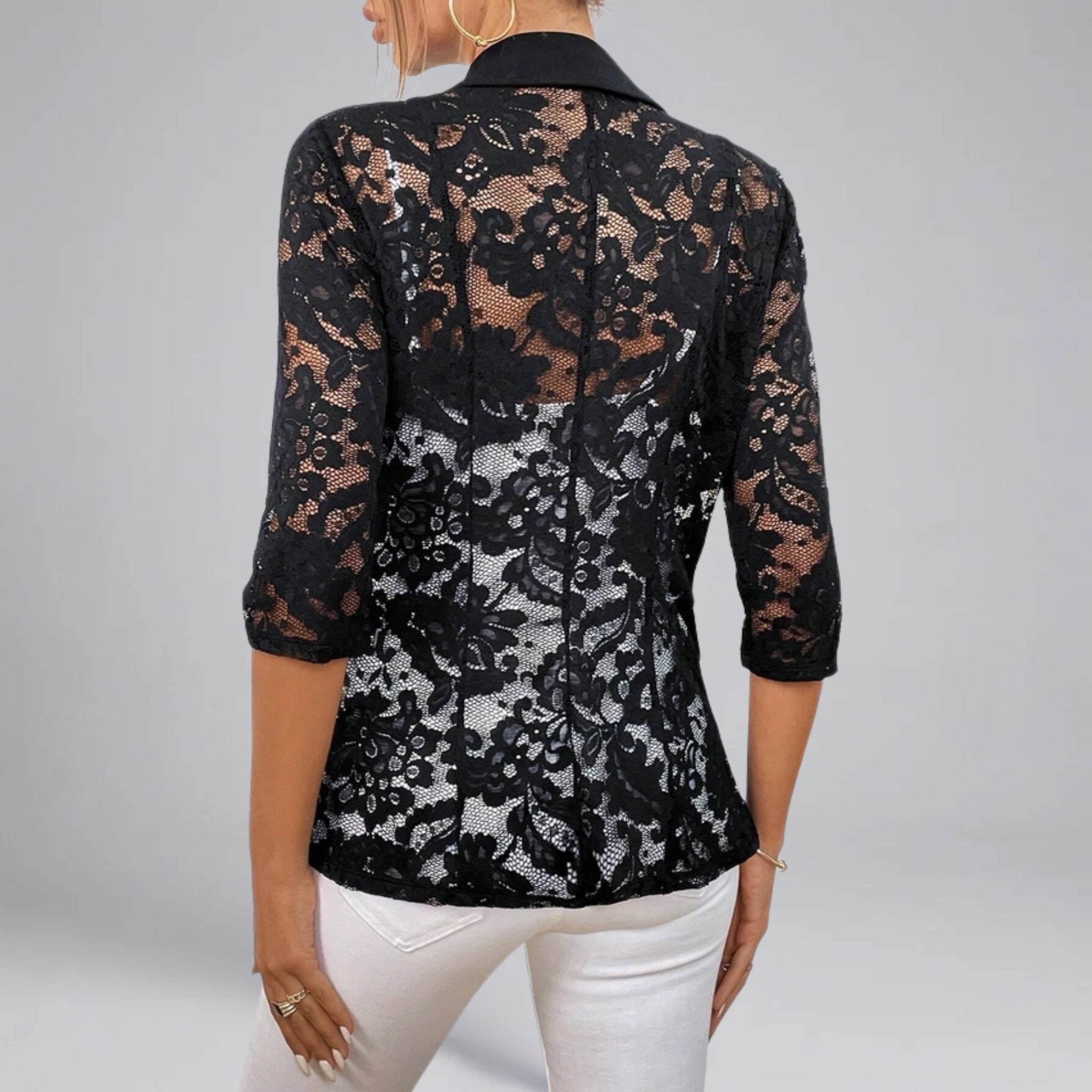 Women’s Lace Panel Tailored Blazer