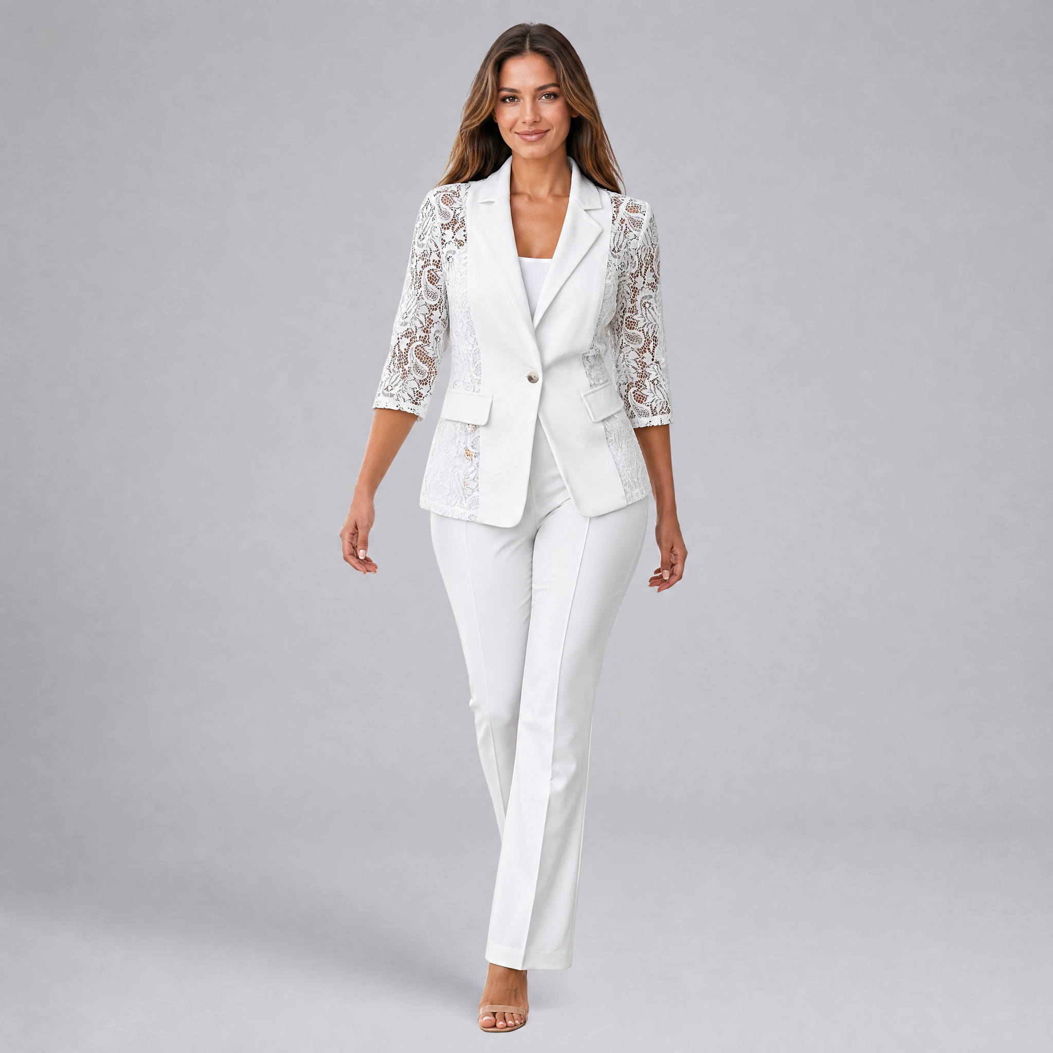 Women’s Lace Panel Tailored Blazer