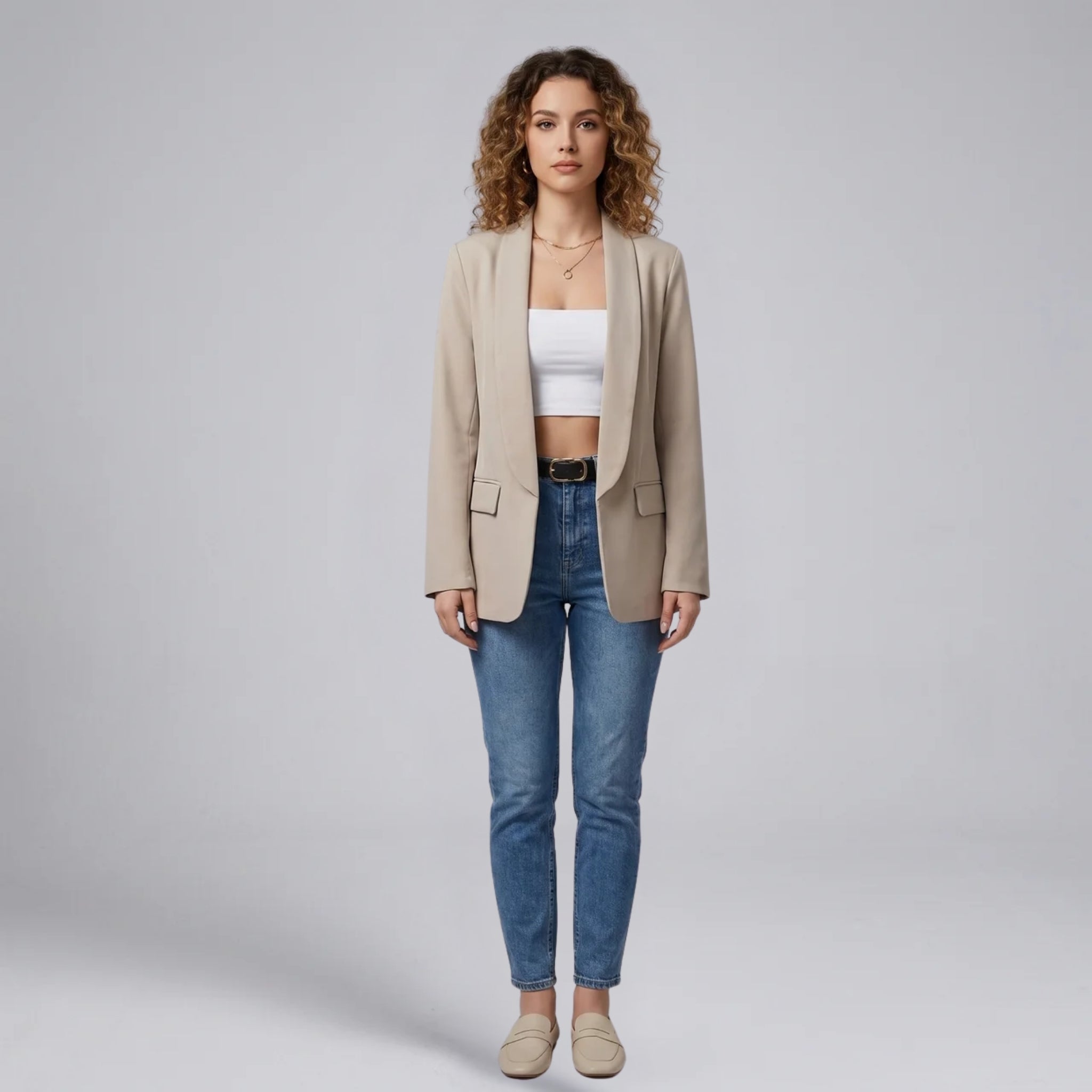 Women’s Lightweight Open-Front Spring Blazer