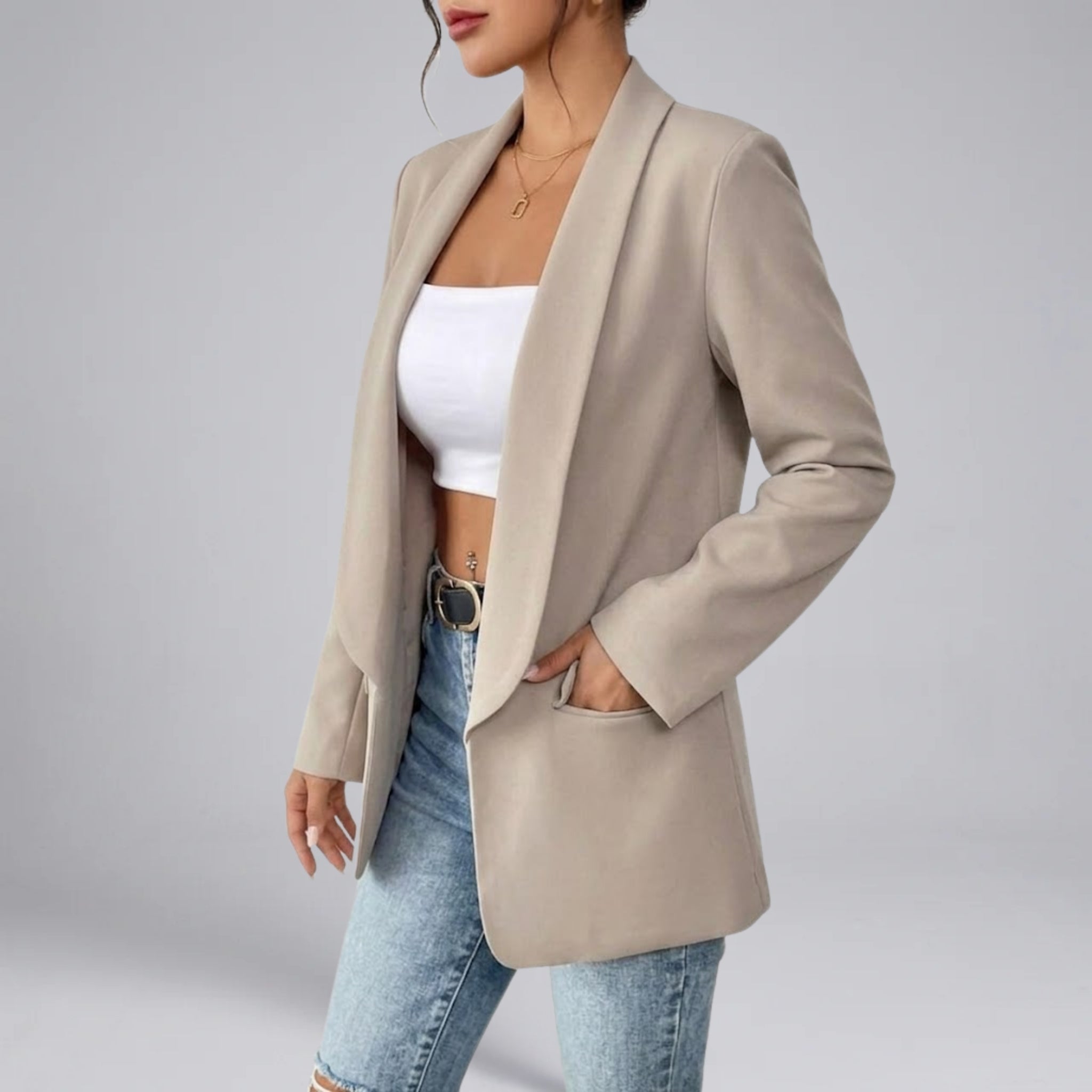 Women’s Lightweight Open-Front Spring Blazer