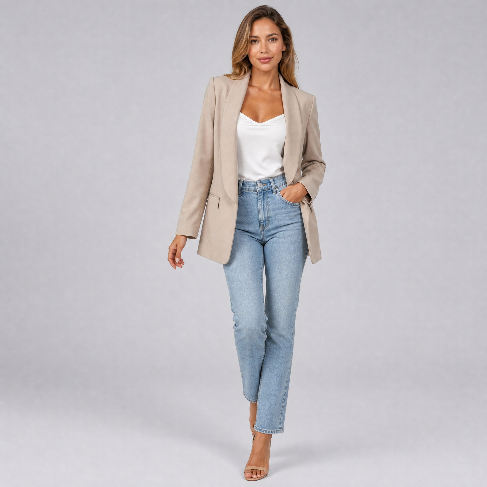 Women’s Lightweight Open-Front Spring Blazer