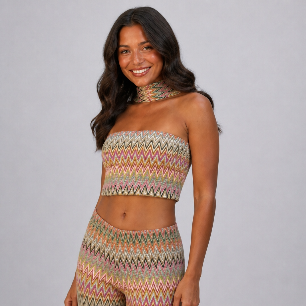 Women's Multi Knit Co-ord Set – Holiday Matching Set