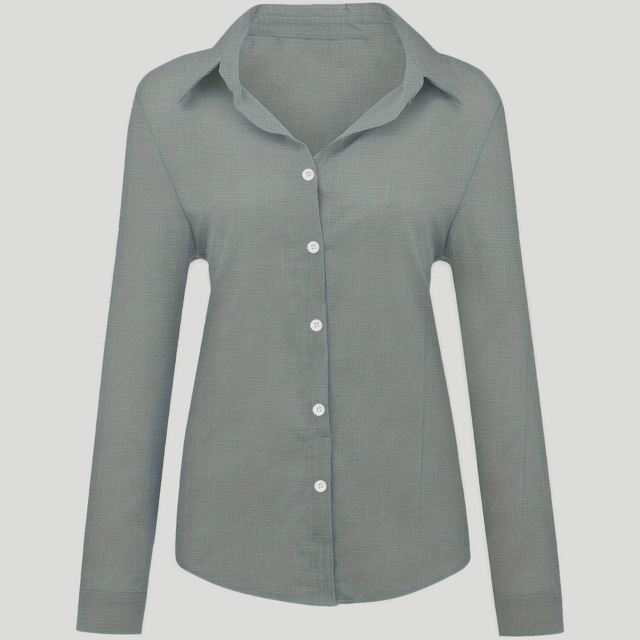 Women’s Ocean Blue Linen Shirt