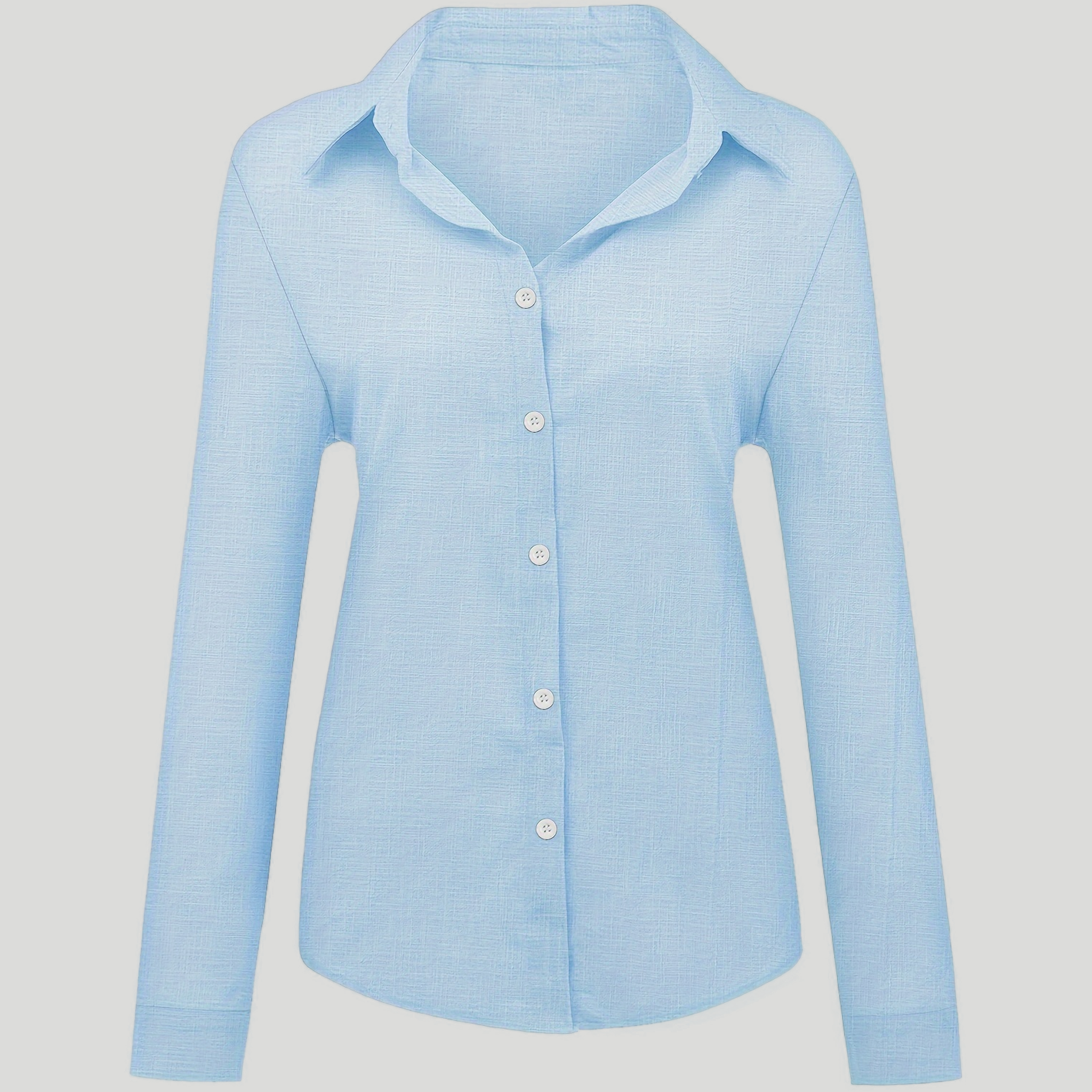Women’s Ocean Blue Linen Shirt