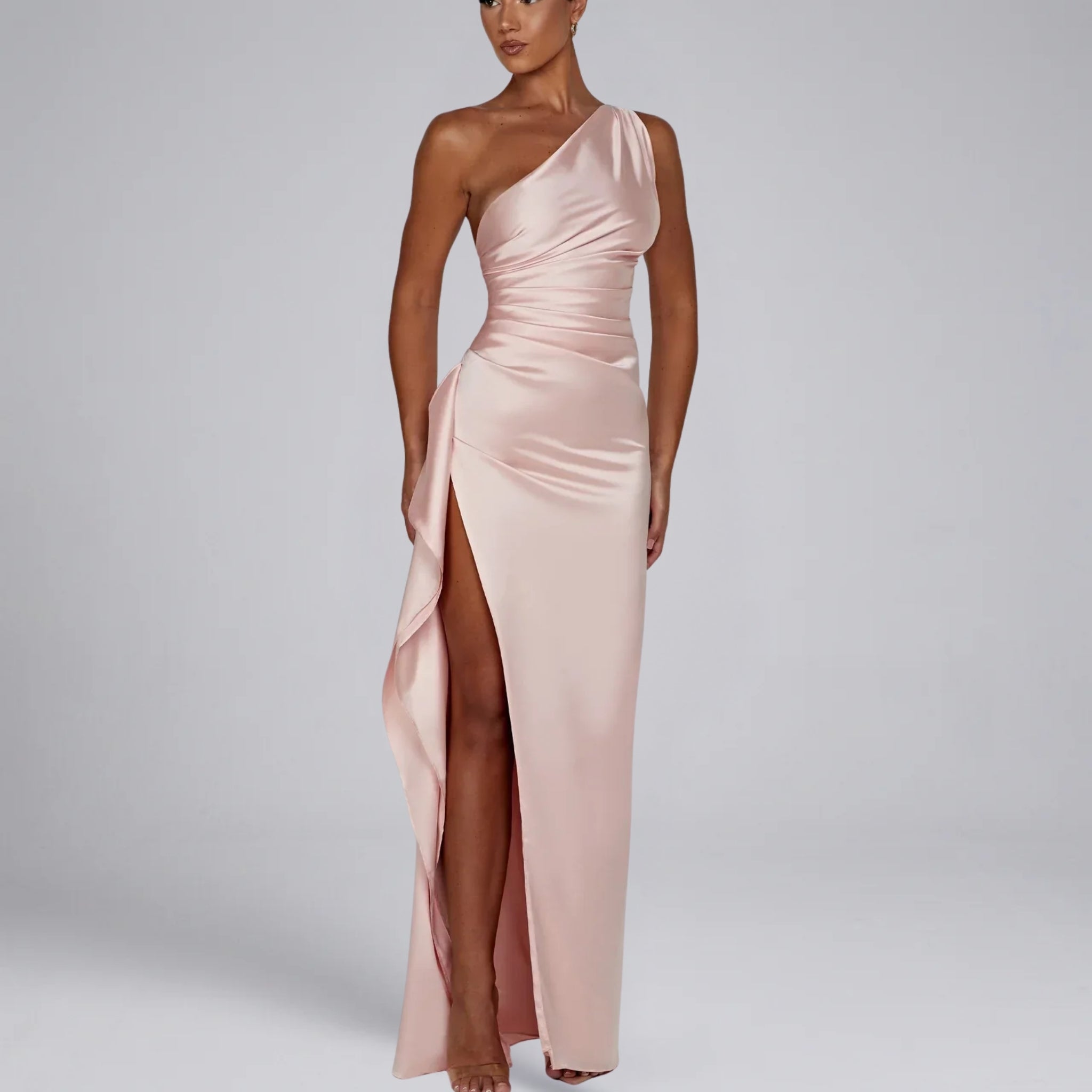 Women’s One-Shoulder Slit Prom Dress