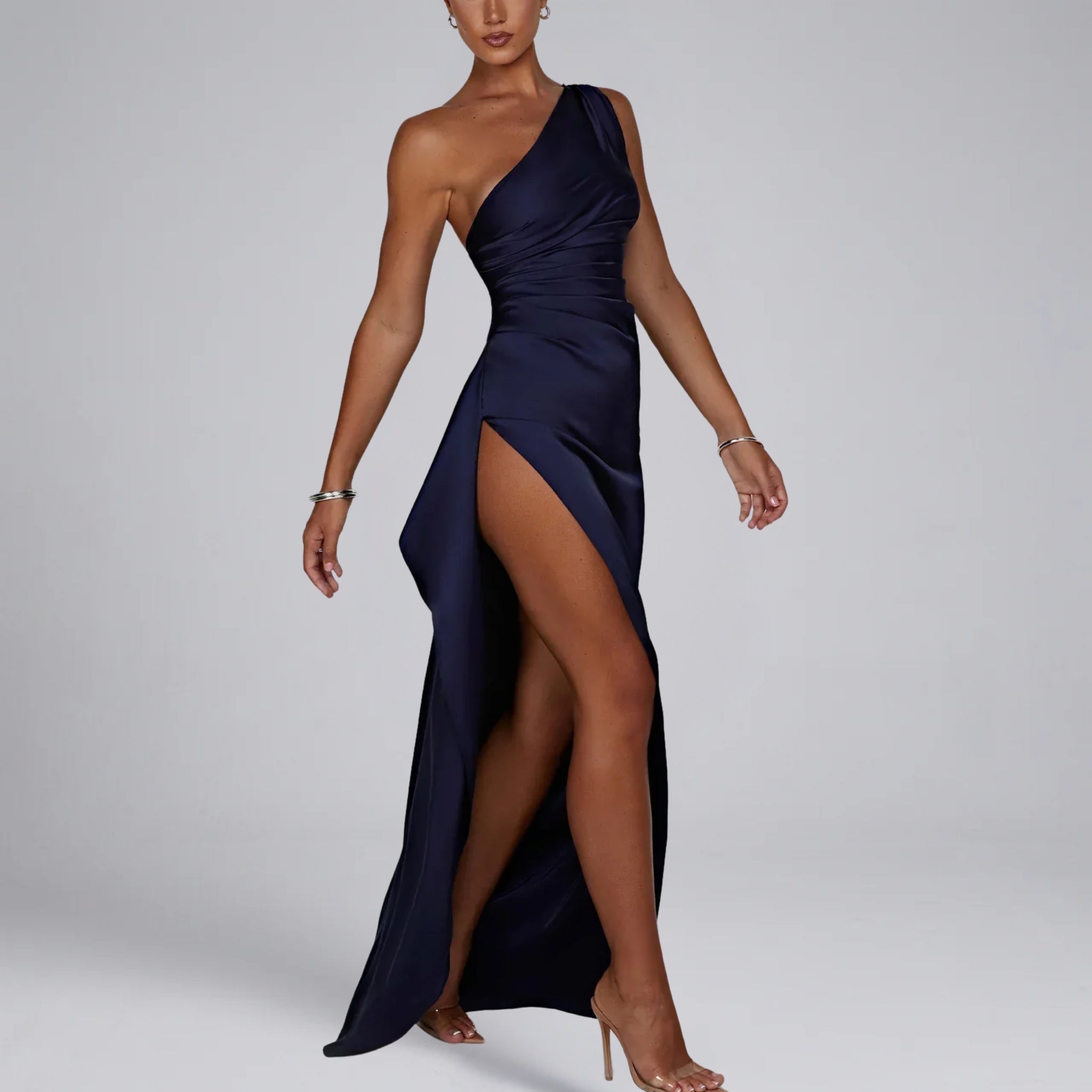 Women’s One-Shoulder Slit Prom Dress