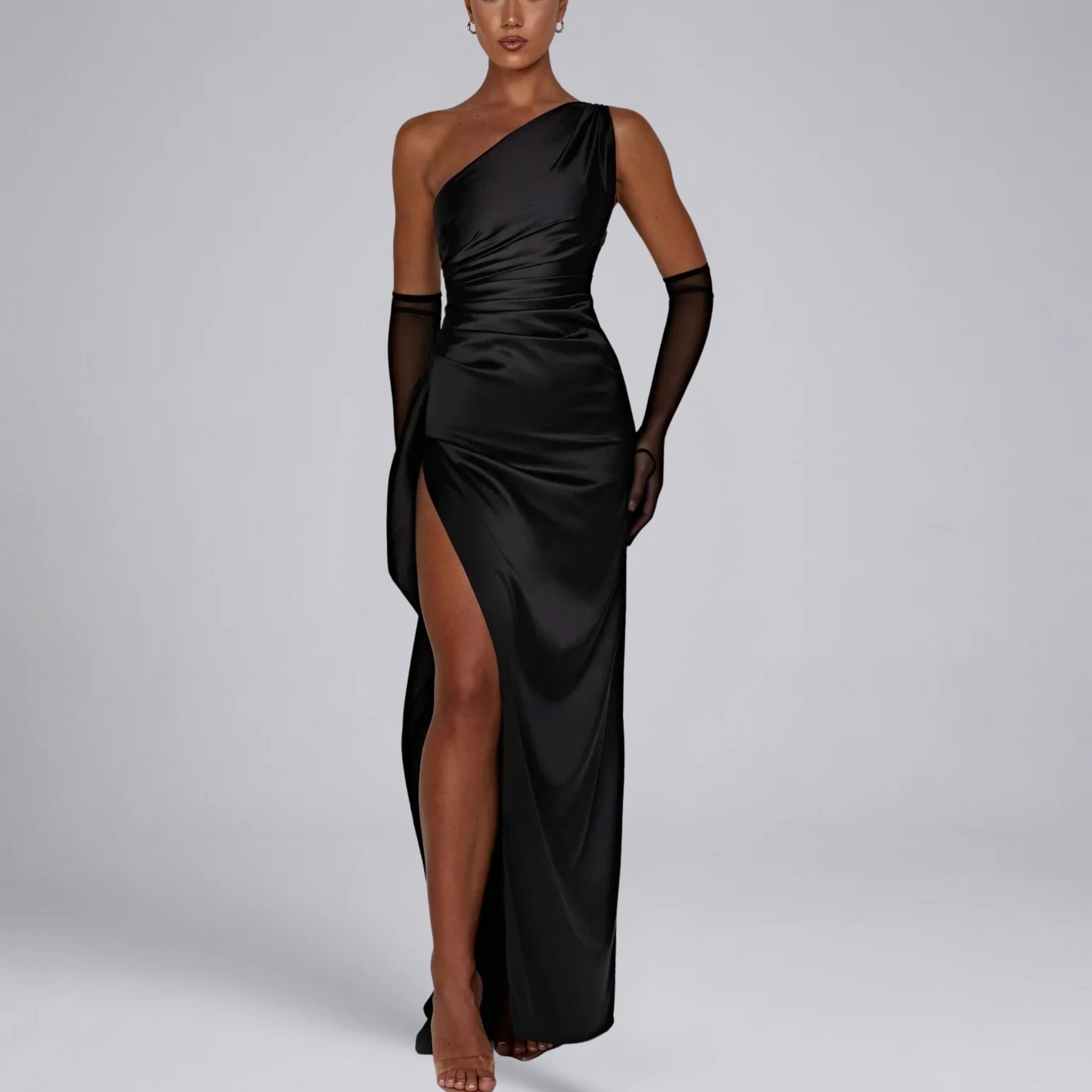 Women’s One-Shoulder Slit Prom Dress