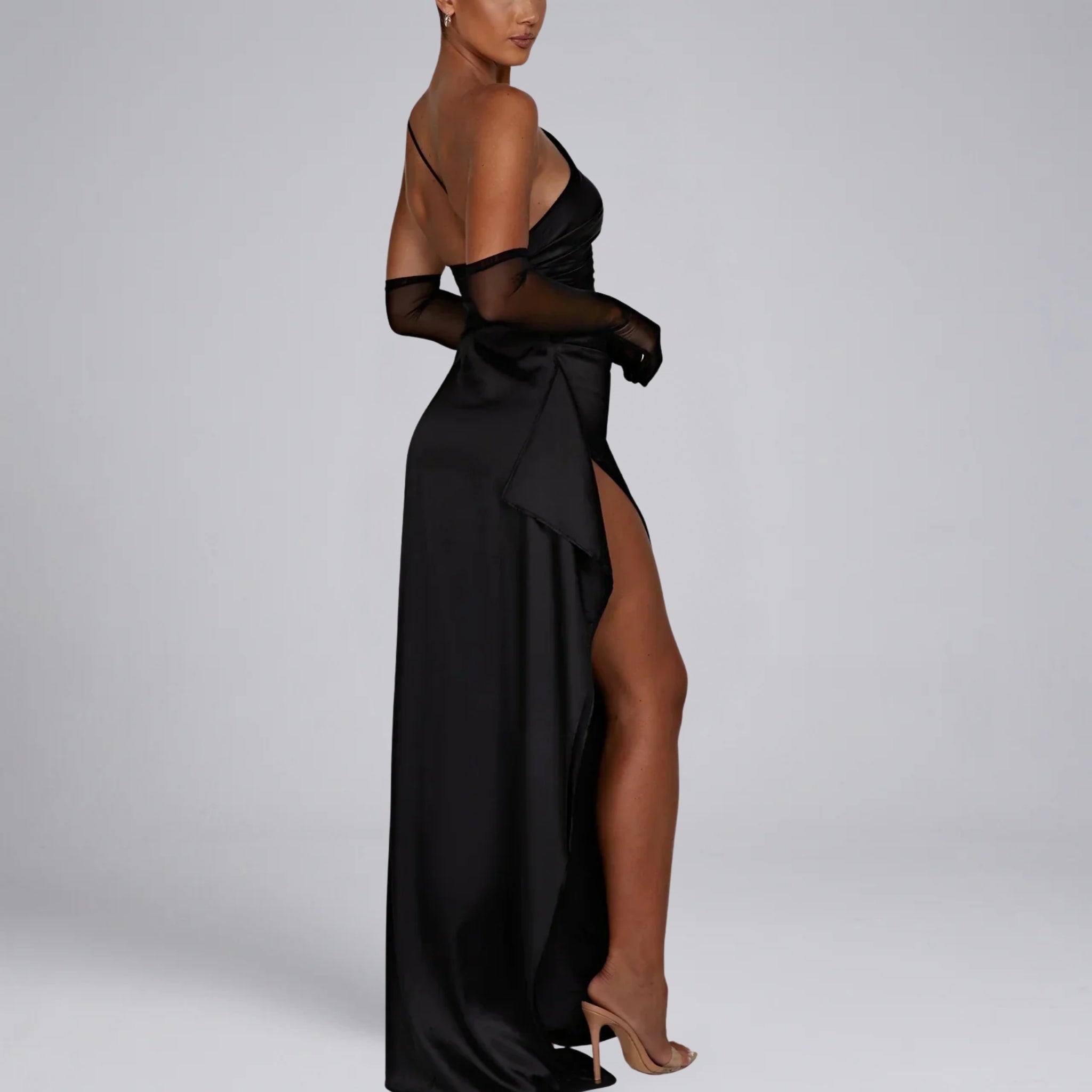 Women’s One-Shoulder Slit Prom Dress