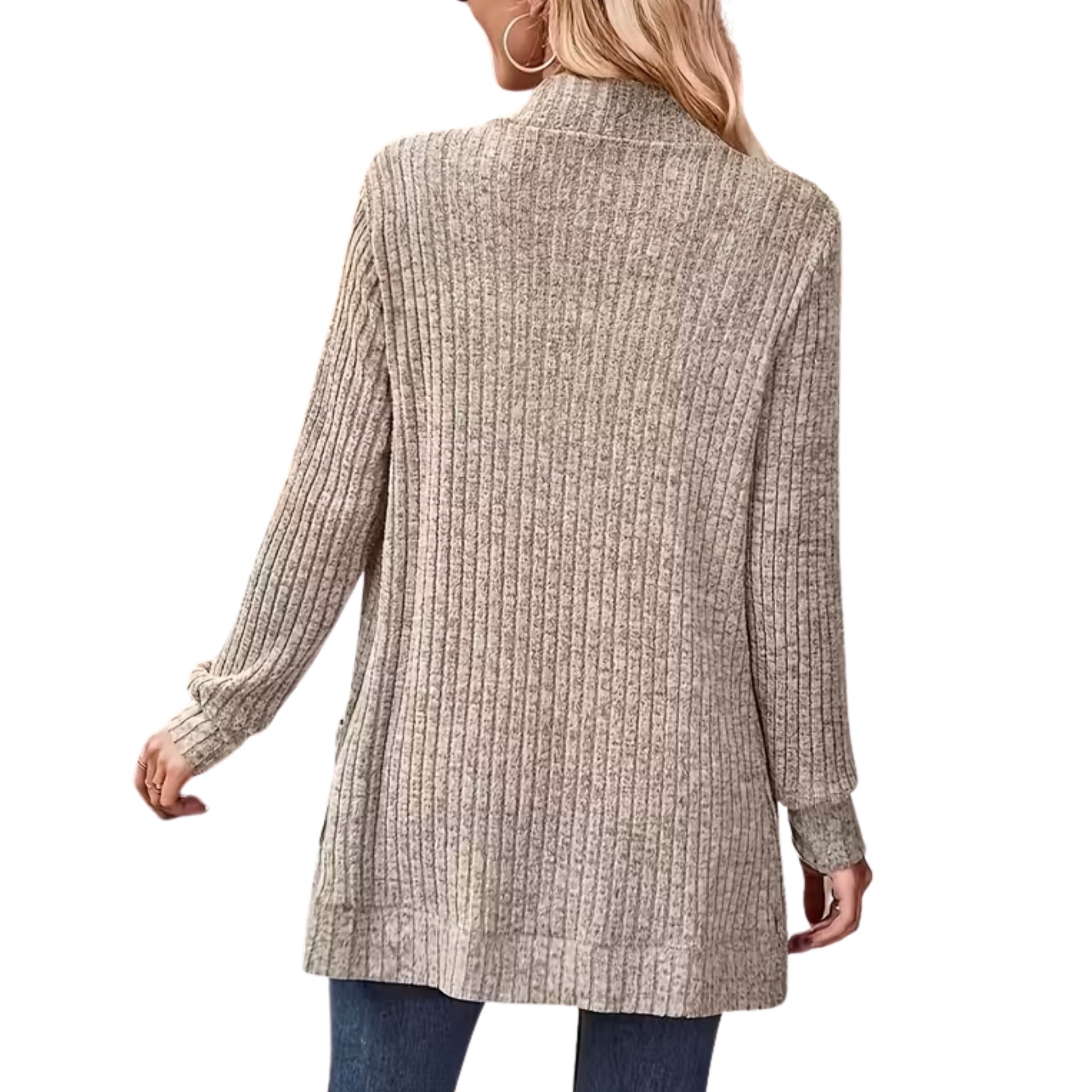 Women’s Ribbed Open Front Cardigan