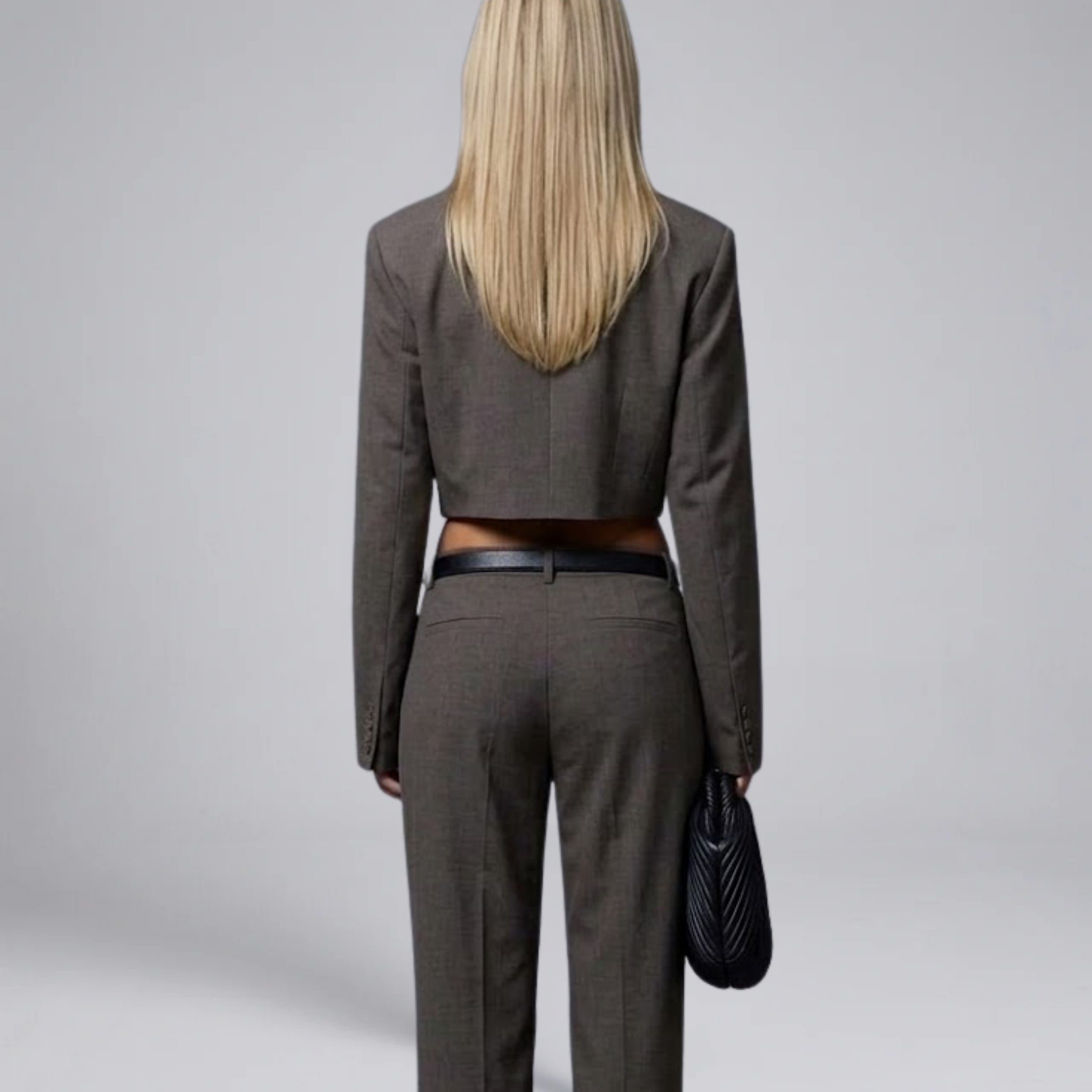 Women’s Sculptural Cropped Textured Blazer