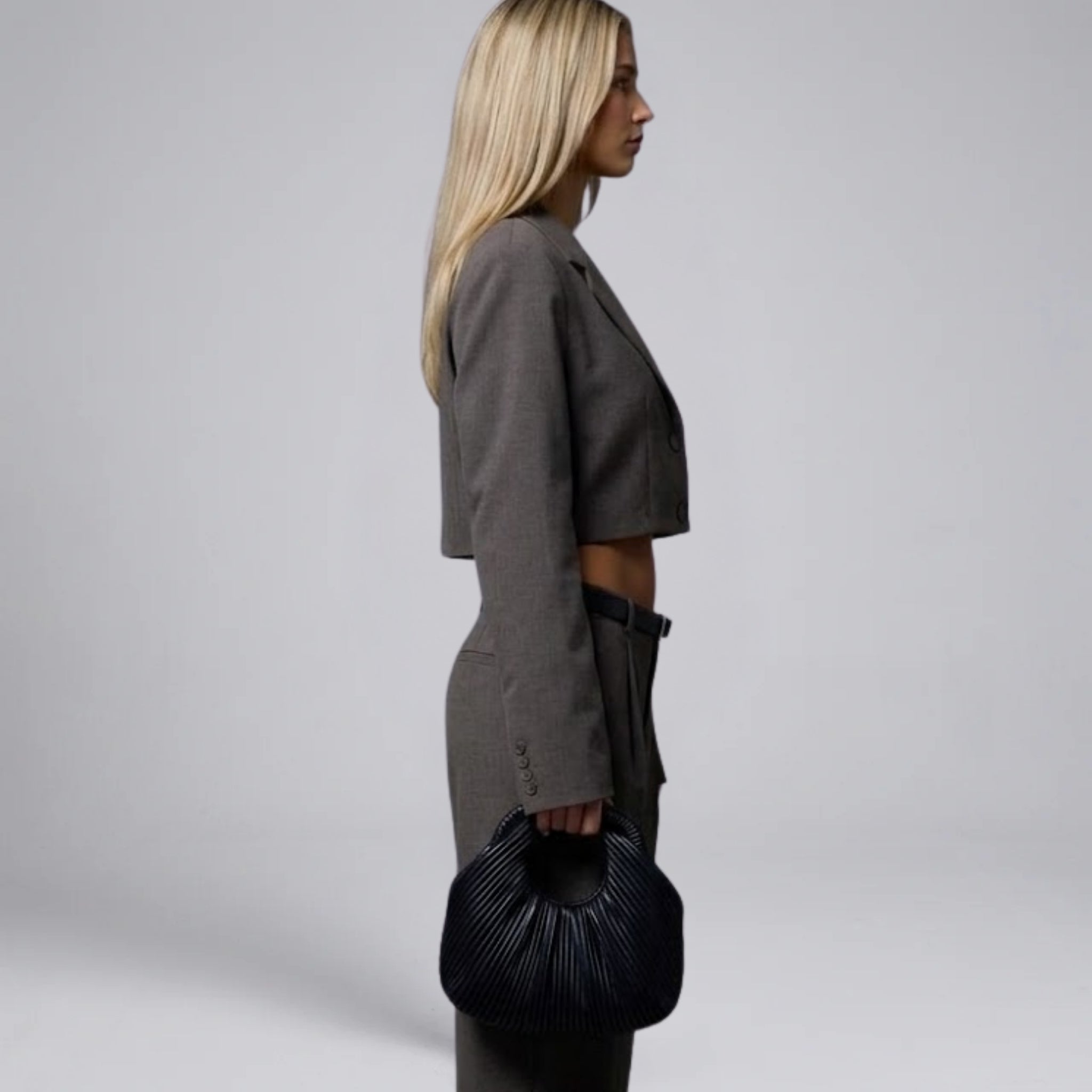 Women’s Sculptural Cropped Textured Blazer