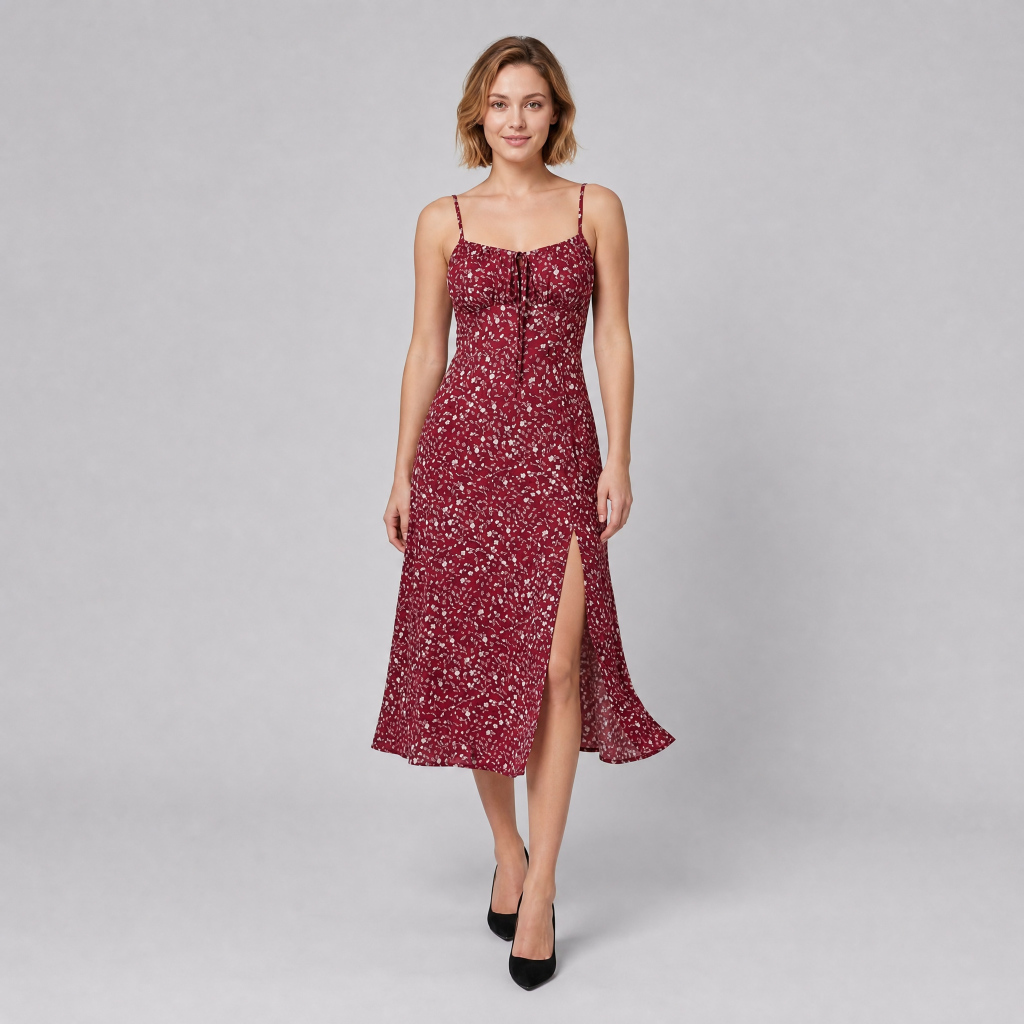 Women’s Sophisticated Floral Maxi Dress