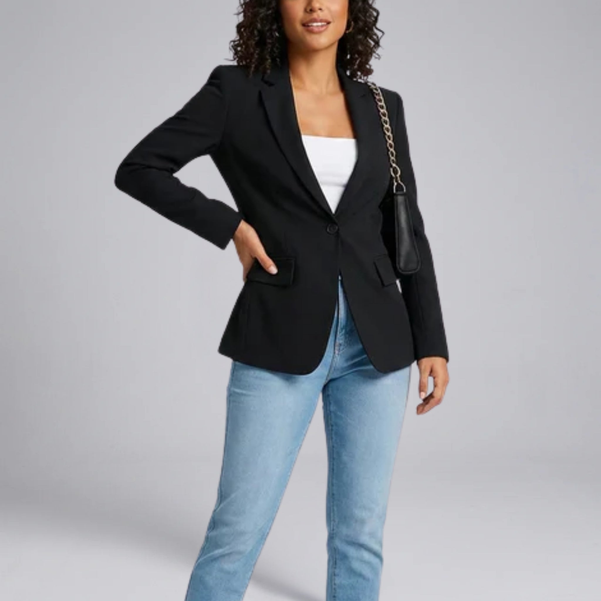 Women’s Sophisticated Tailored Crepe Blazer