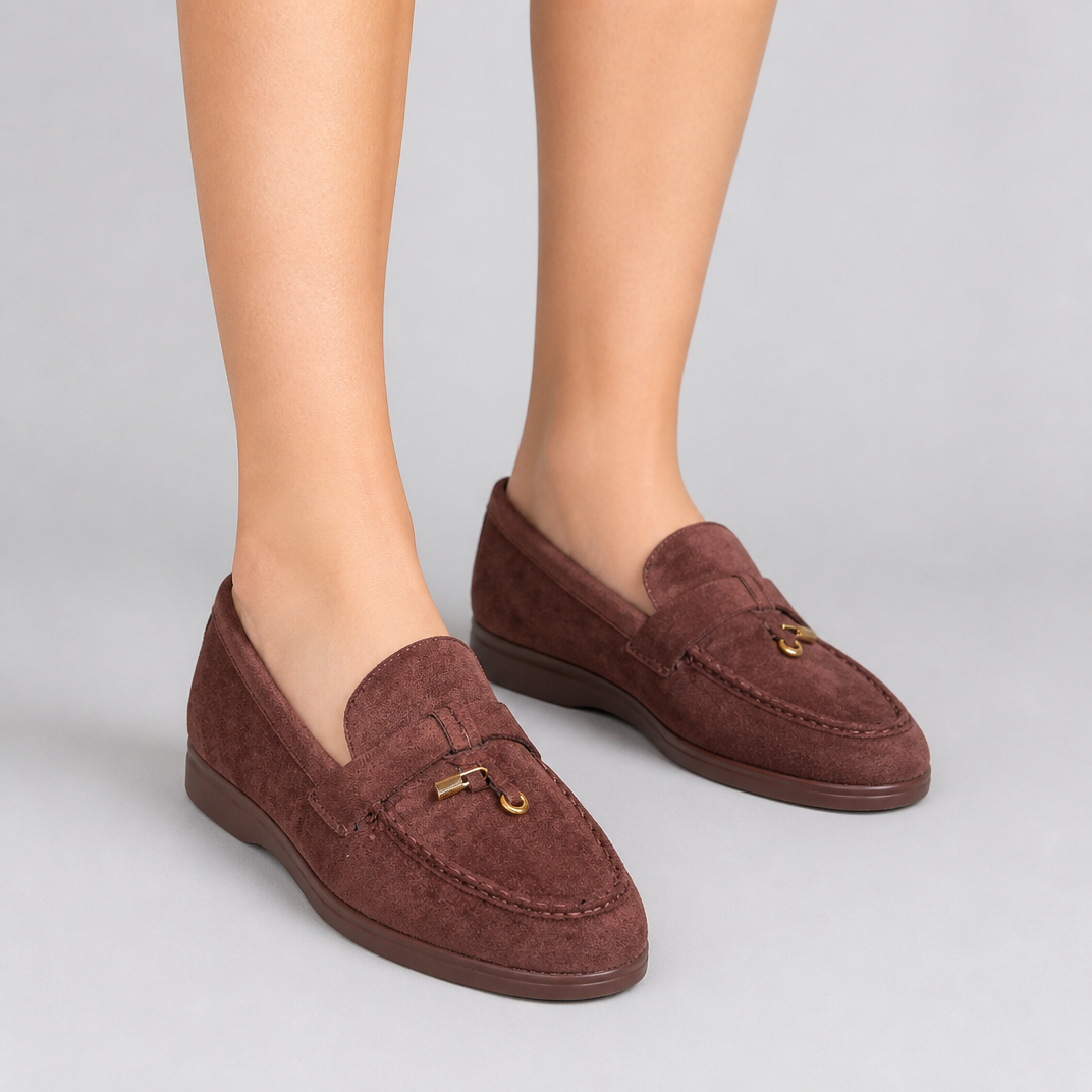 Women’s Suede Charm-Detail Loafers