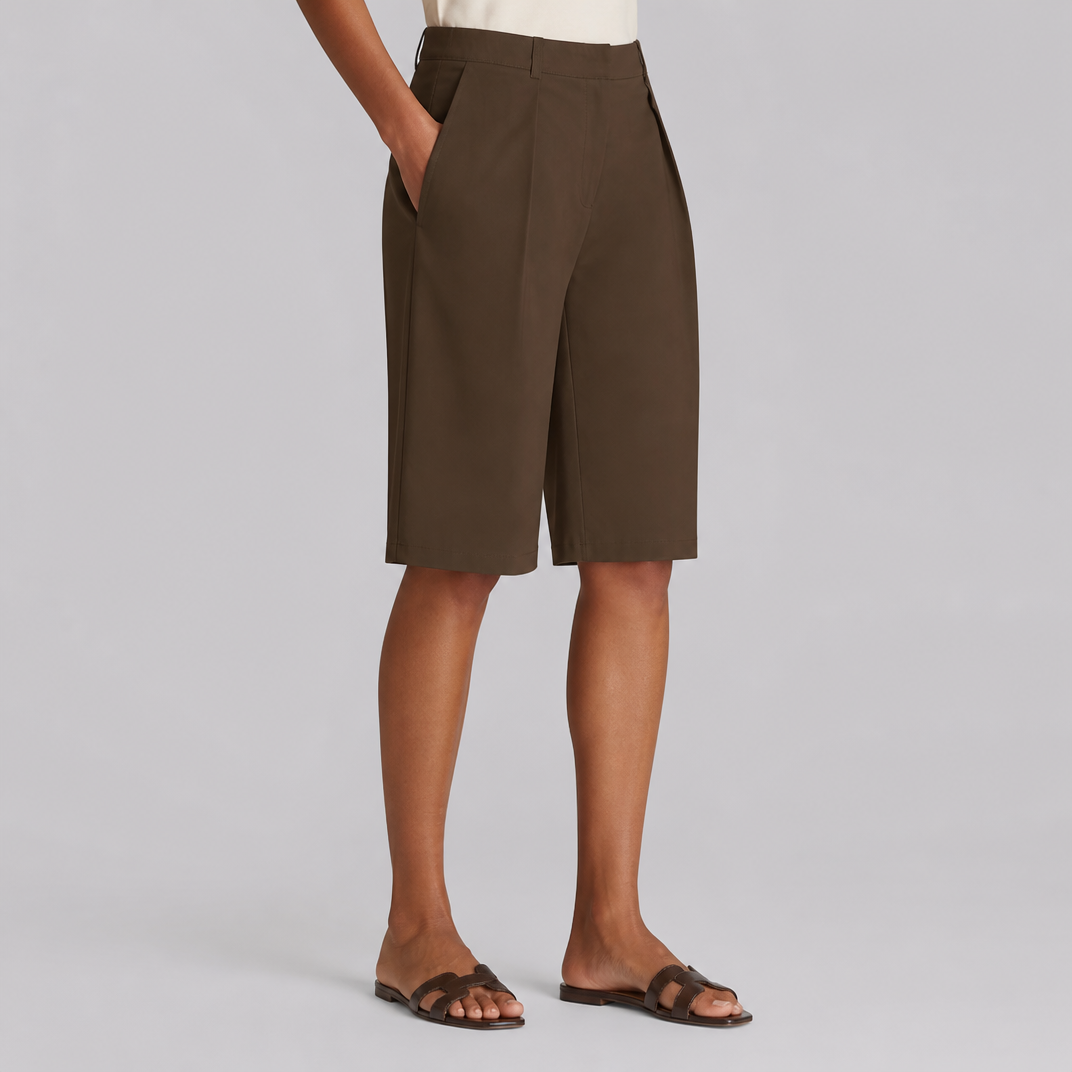 Women's Tailored Bermuda Shorts – High Waisted Women's Shorts
