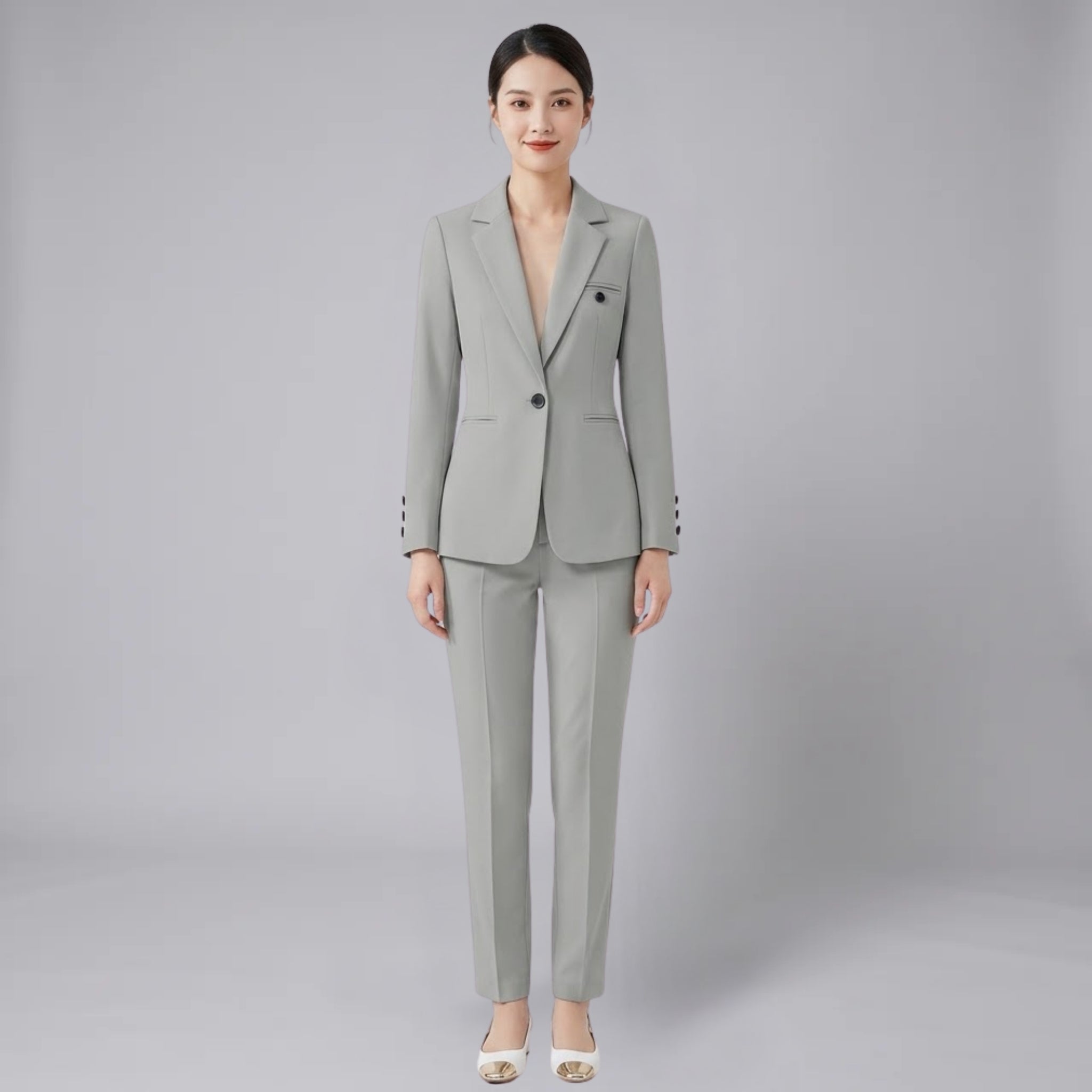 Women’s Textured Panelled Wedding Guest Blazer Set