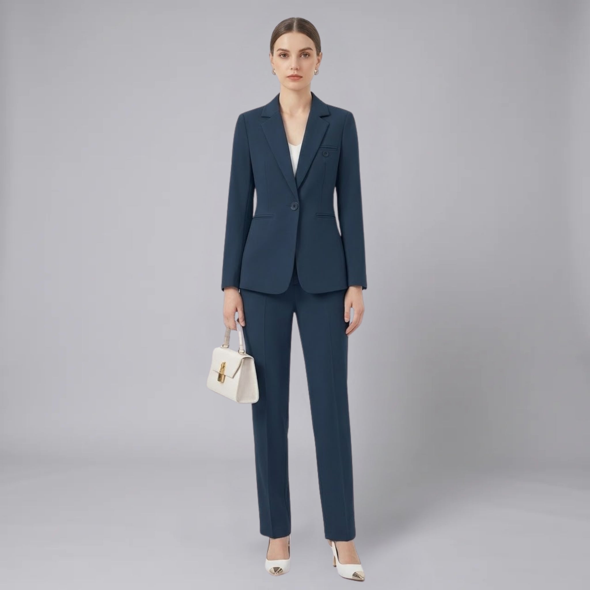 Women’s Textured Panelled Wedding Guest Blazer Set