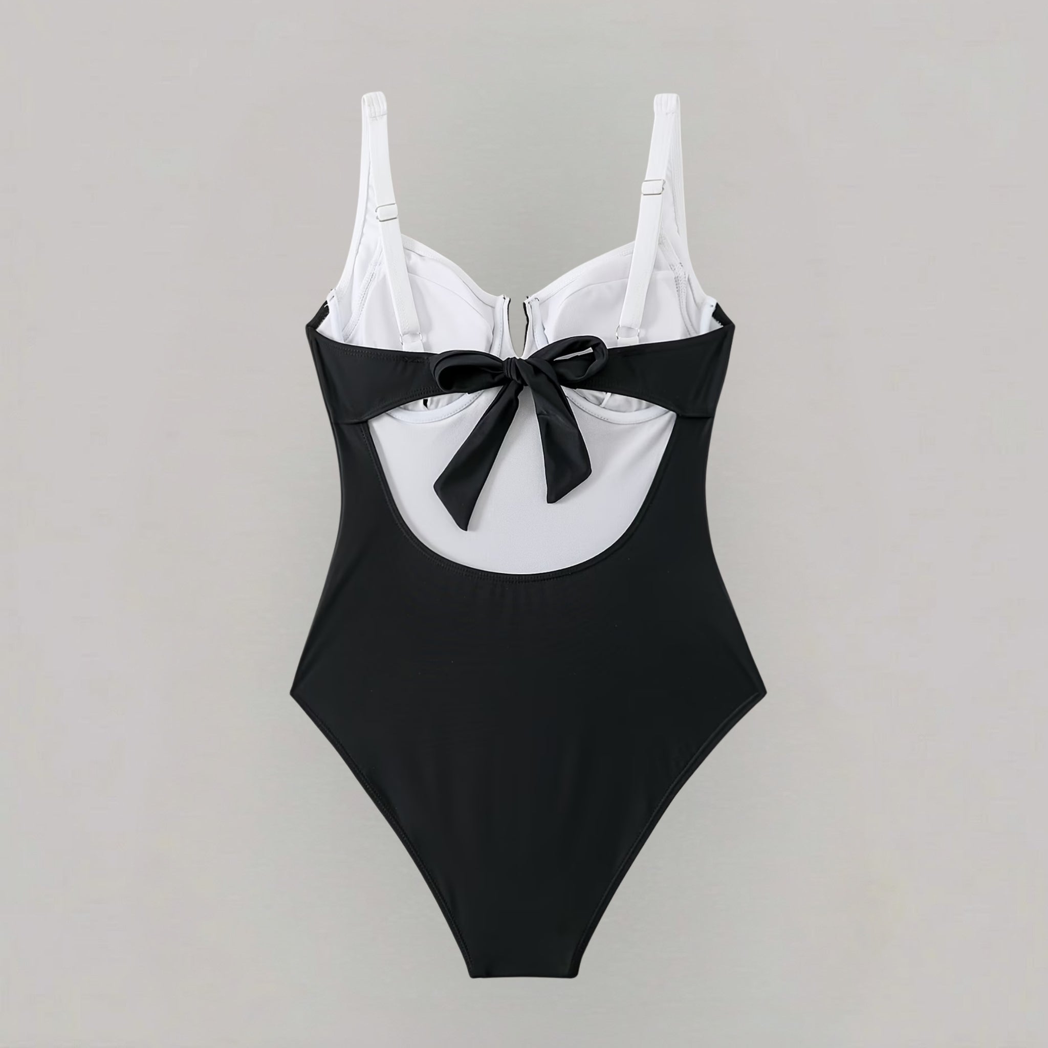 Women’s V-Neck Swimsuit with Contrast Trim