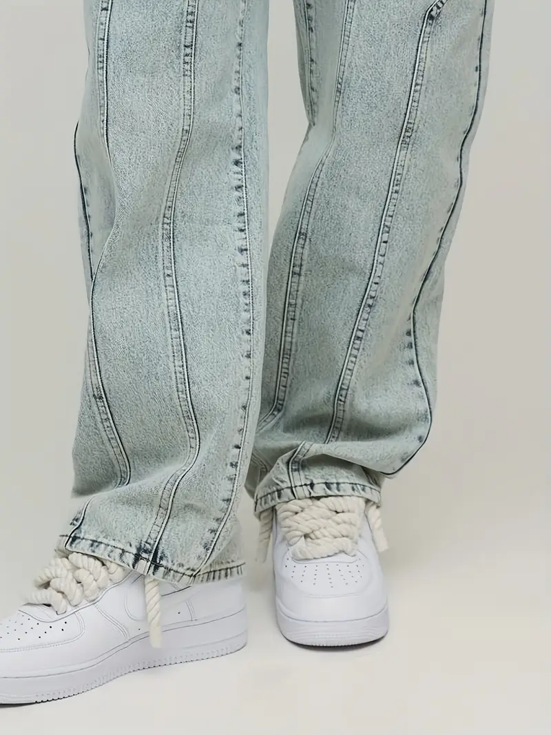 Men's Light Wash Denim Jeans