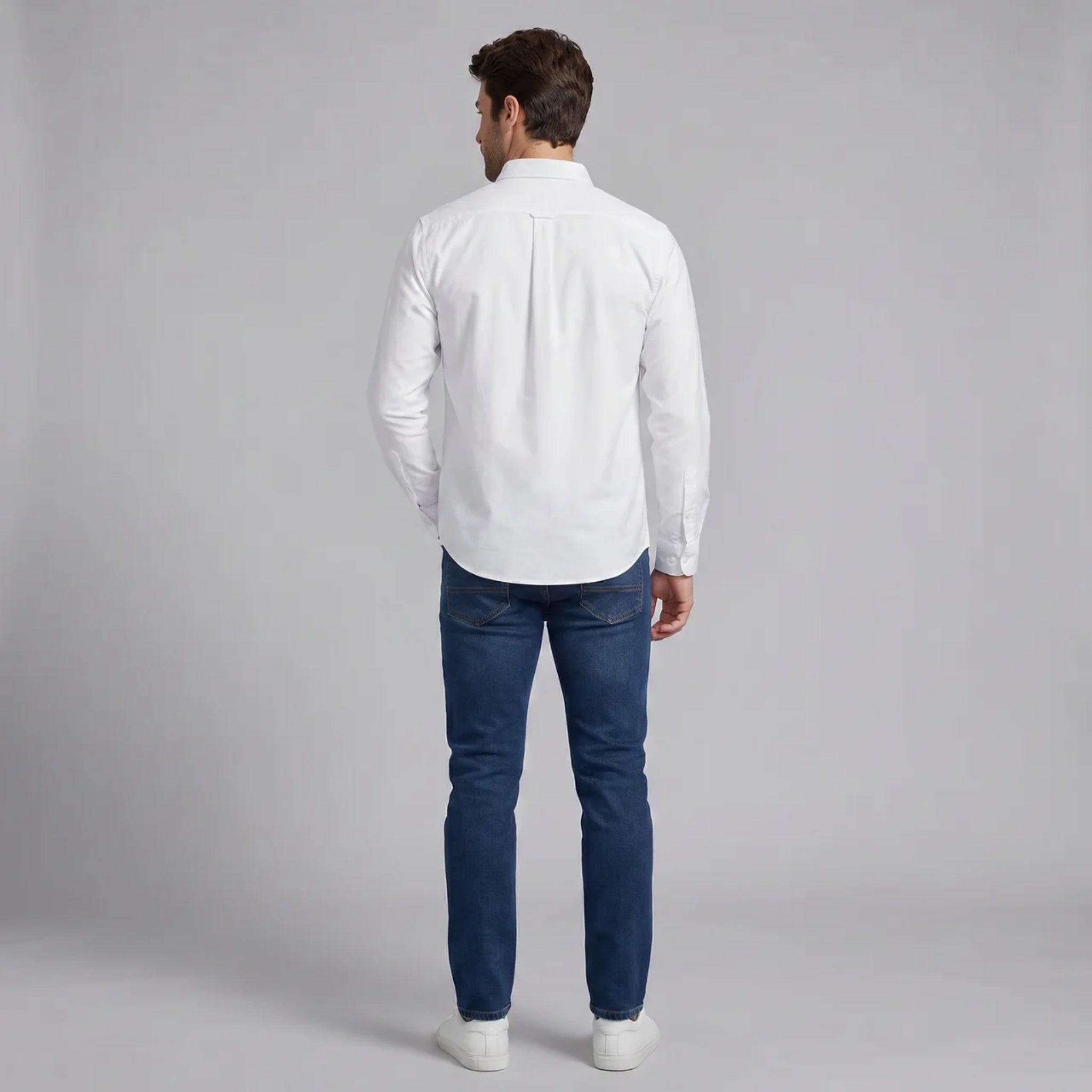 Men’s Classic Button-Down Shirt with Chest Pocket