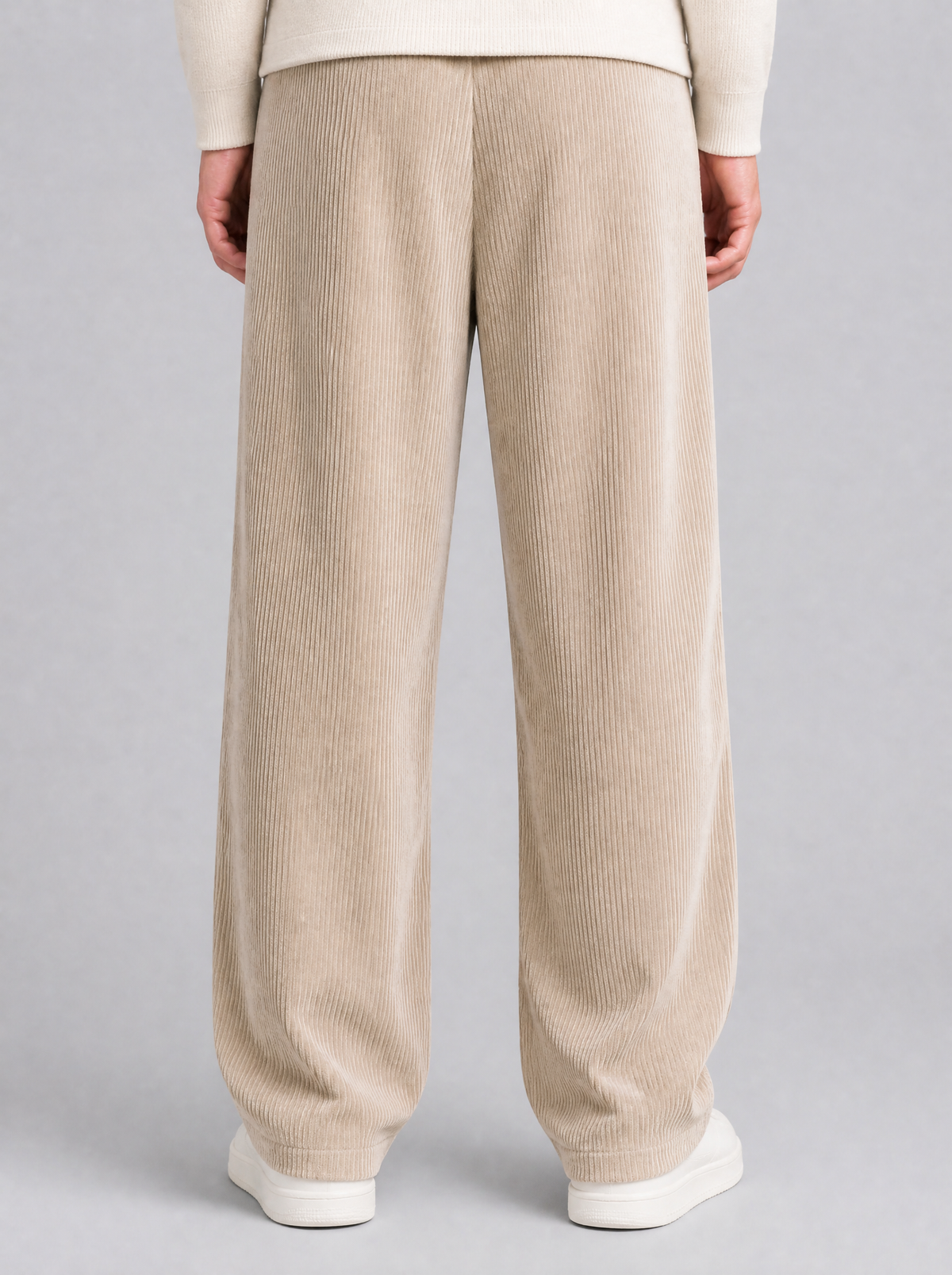 Men's Corduroy Blend Loose Fit Trousers - product view 4