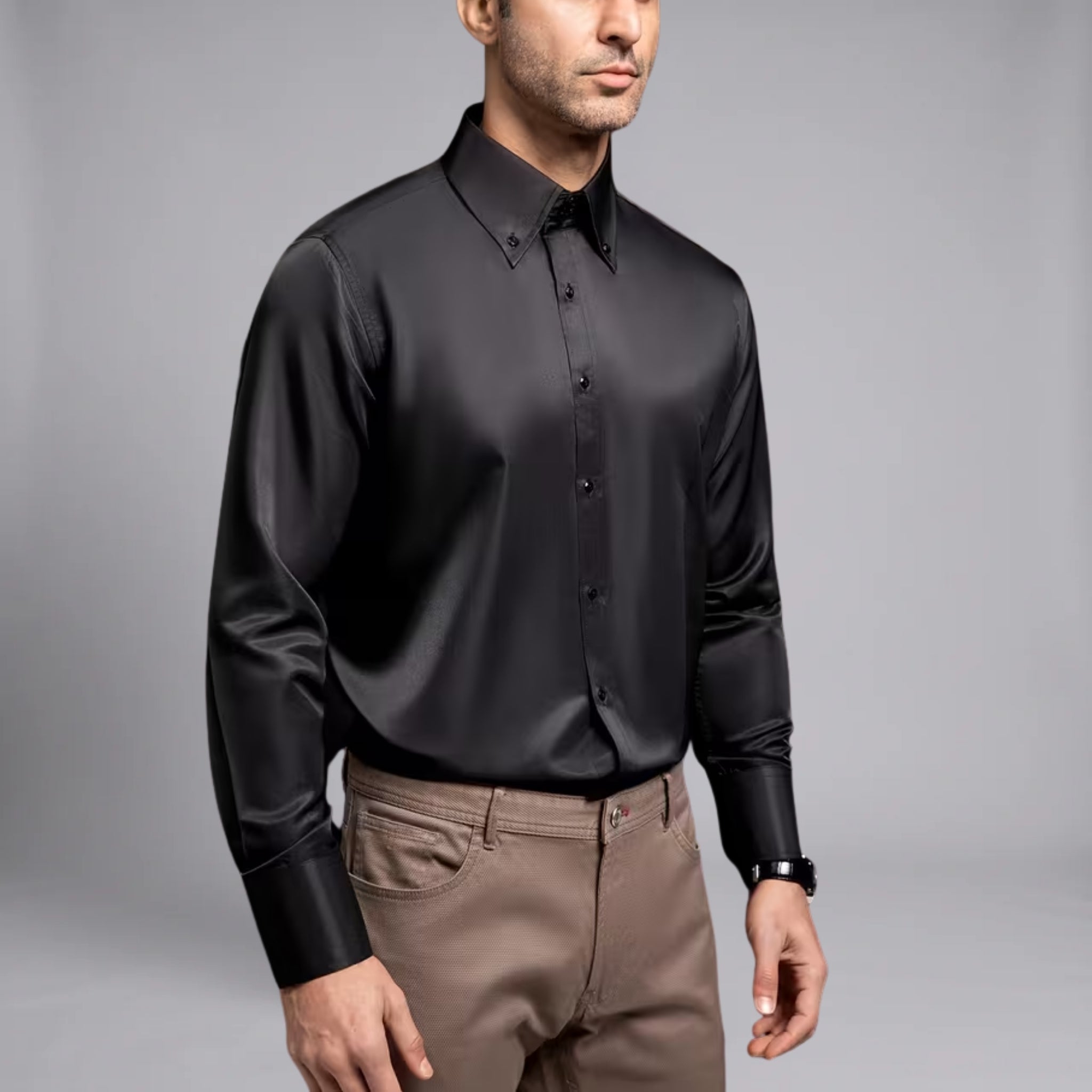Men’s Executive Spring Shirt with Metallic Detail
