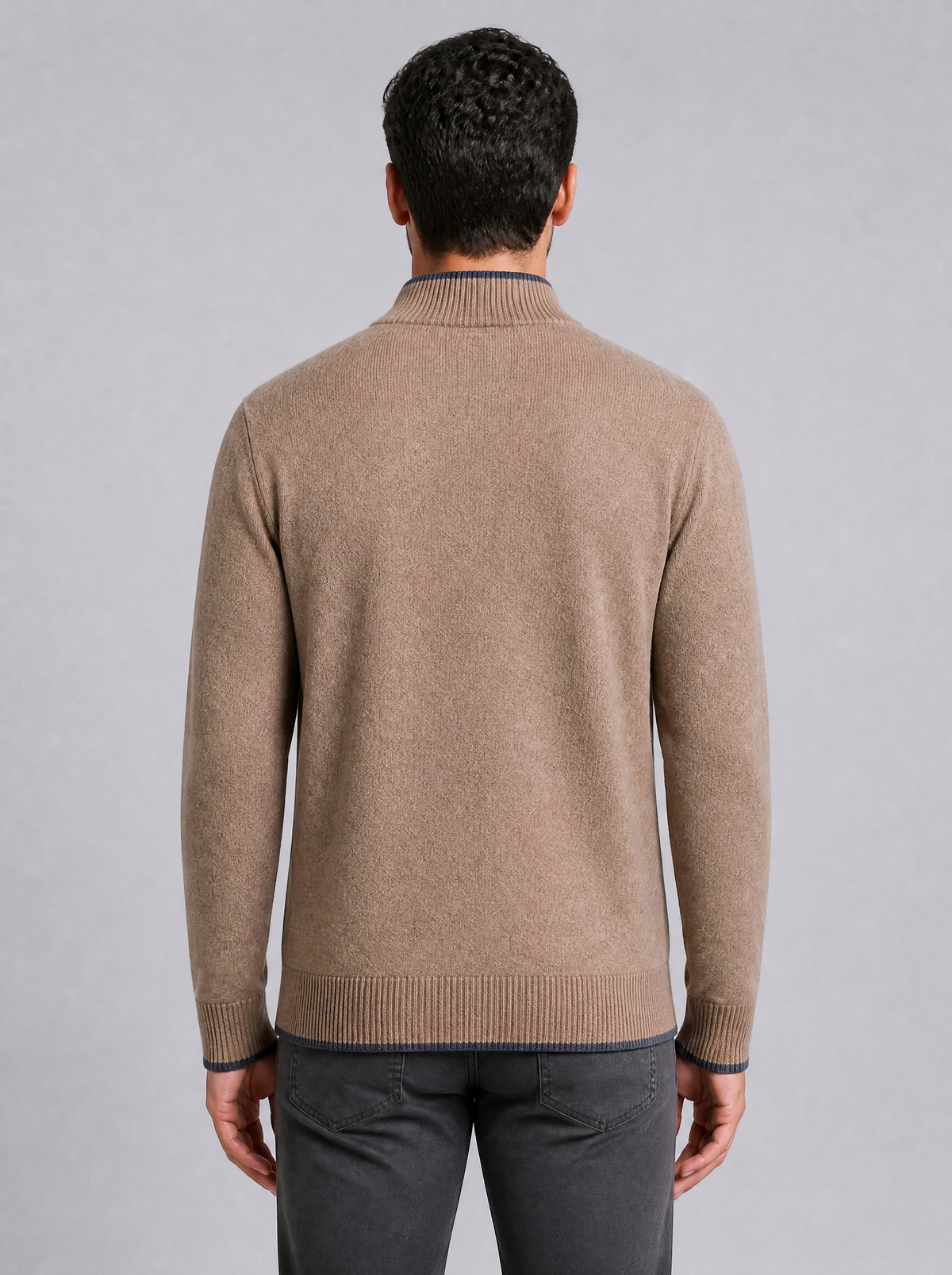 Men's Fine Knit Regular Fit Full Zip Cardigan